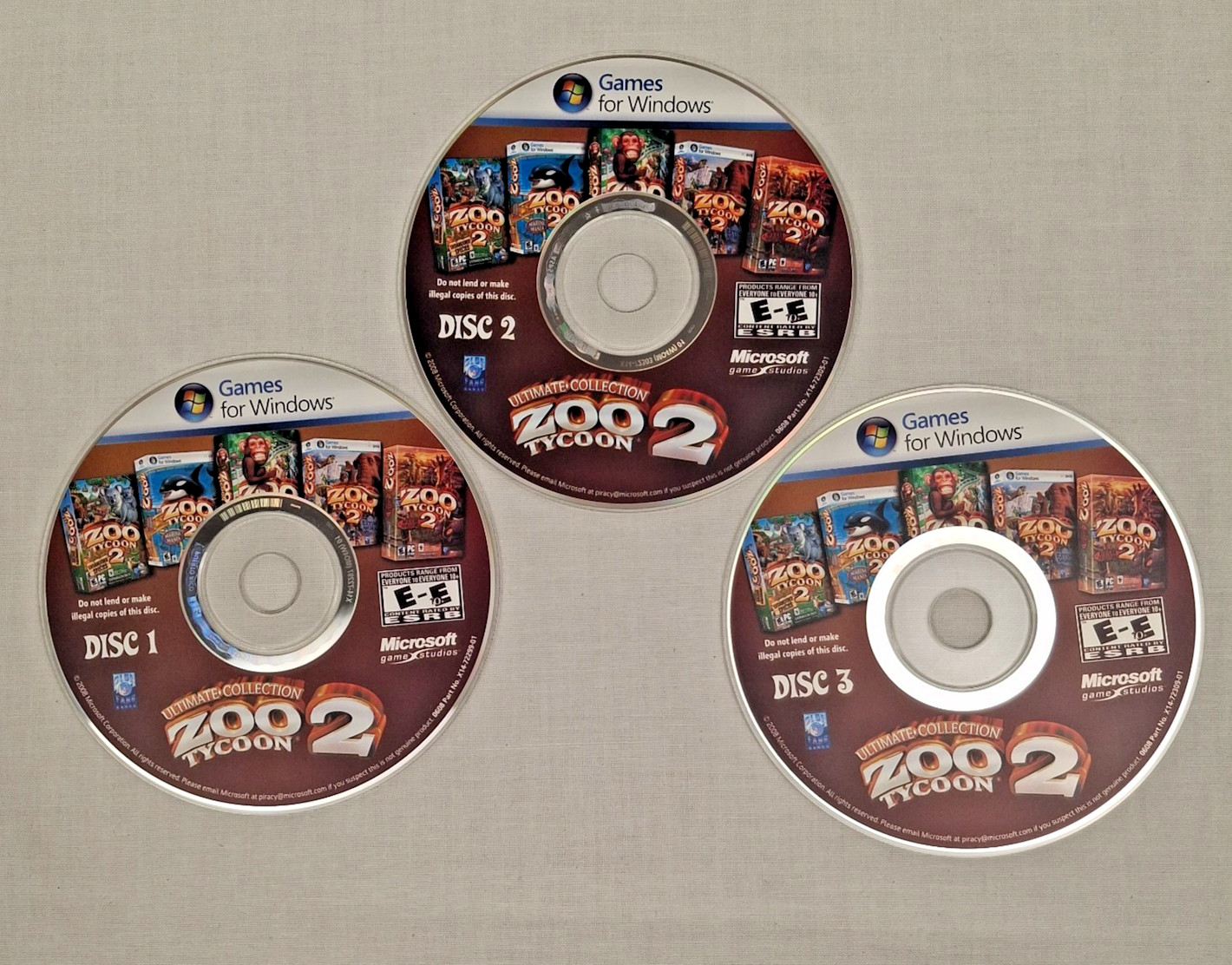 Zoo Tycoon 2: Ultimate Collection PC w/ Case Manual 3 Discs Expansion Pack