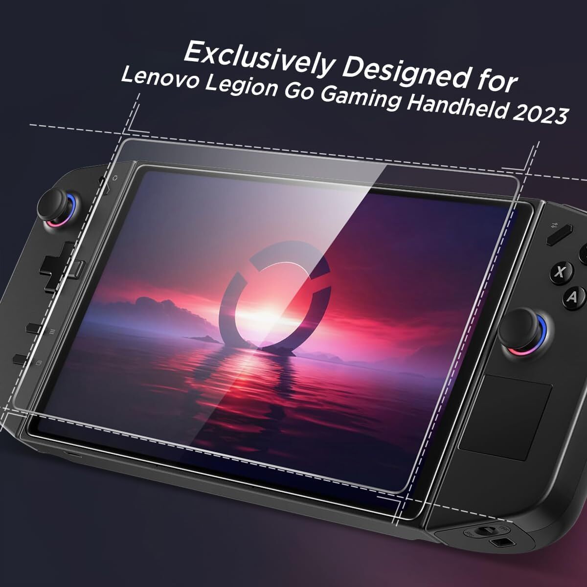2PCS Lenovo Legion Go S / Legion GO Gaming Handheld Glass Screen Protector Cover