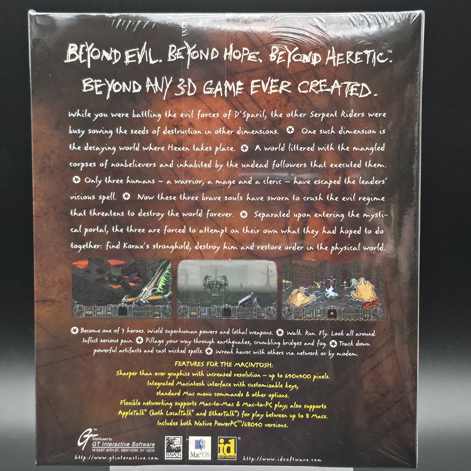 Hexen: Beyond Heretic – For the Macintosh, 1996, Big Box, New & Sealed