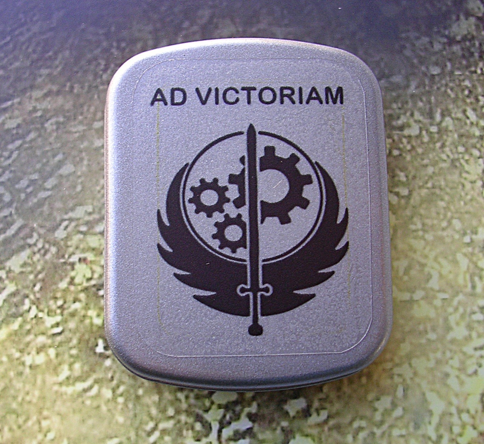 Brotherhood of Steel Dog tag custom mini tin Cosplay Prop