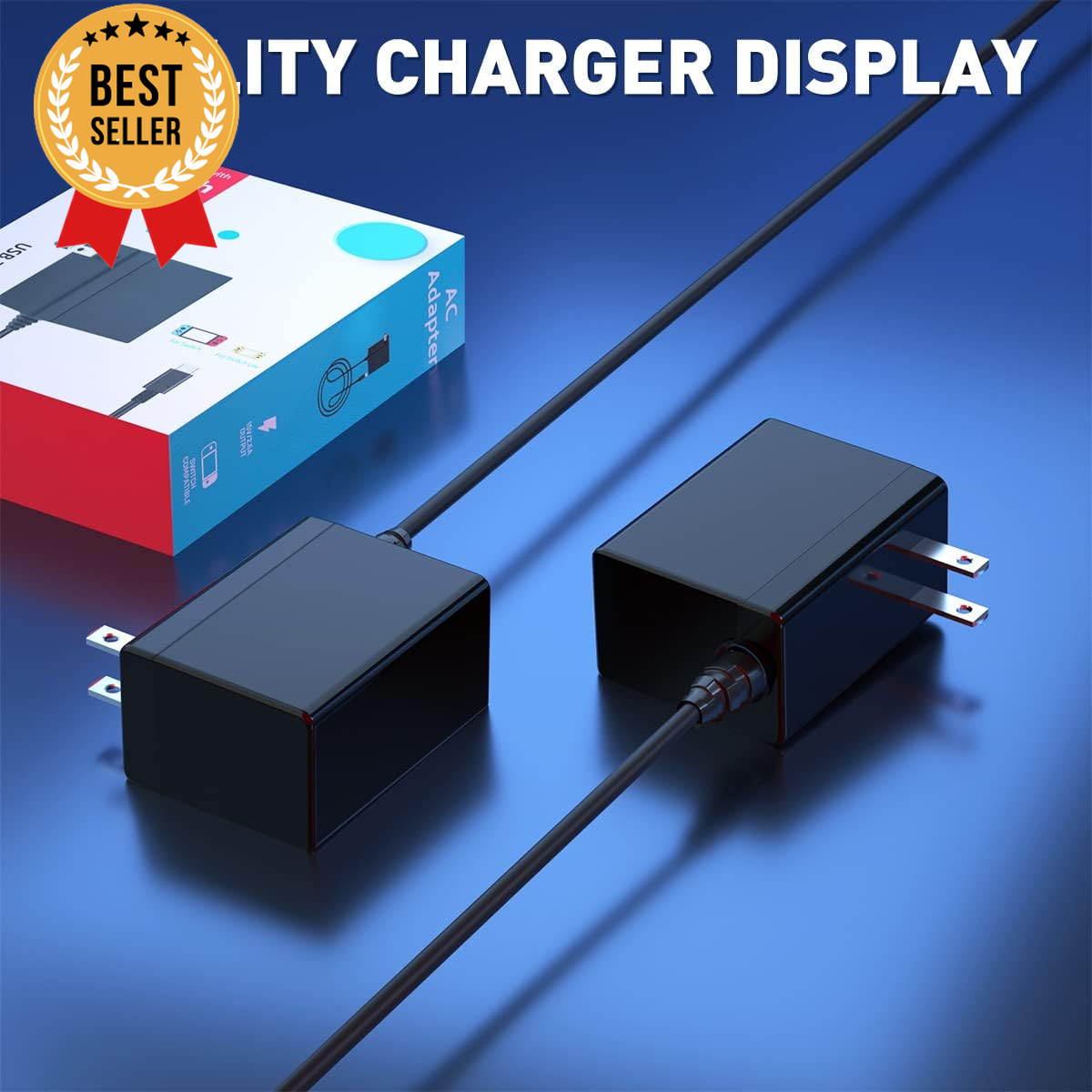 Nintendo Switch Charger USB-C AC Adapter 5FT Cable for Switch OLED Lite