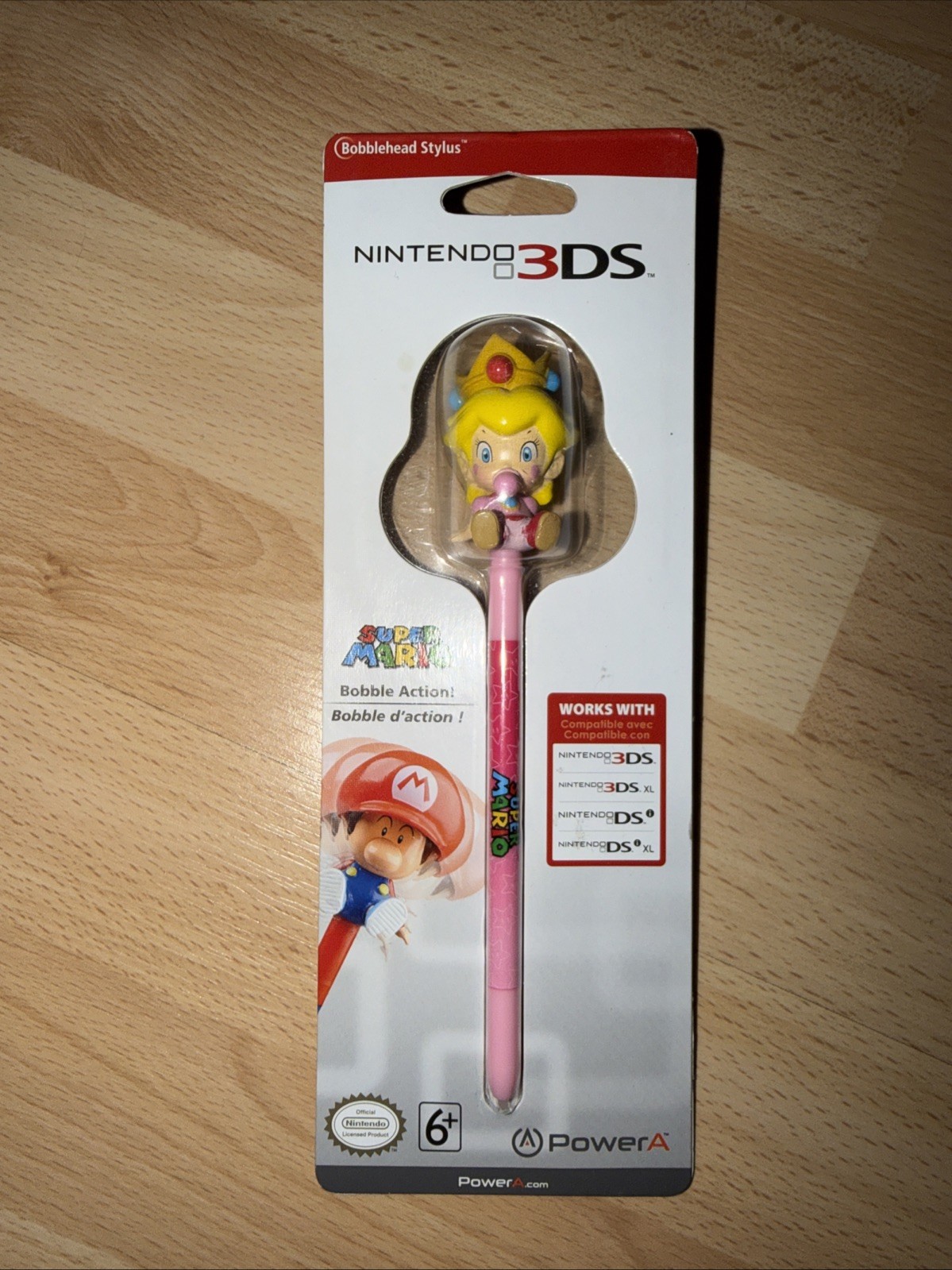 RARE Factory Sealed Baby Princess Peach Nintendo DS Bobblehead Stylus