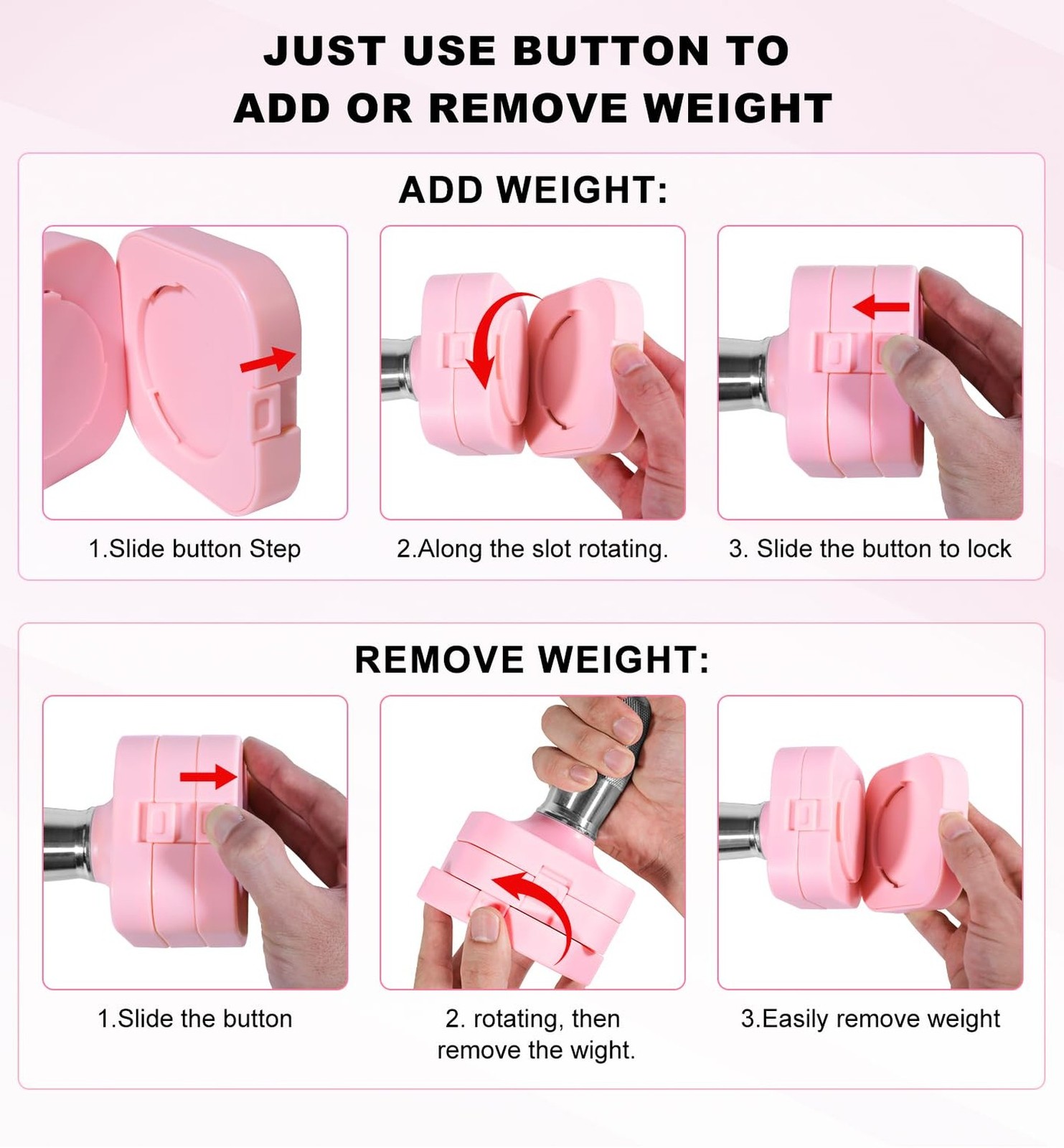 15LB 20LB 30LB 40LB 50LB Adjustable Dumbbell Set Free Weights Dumbbells Set f…