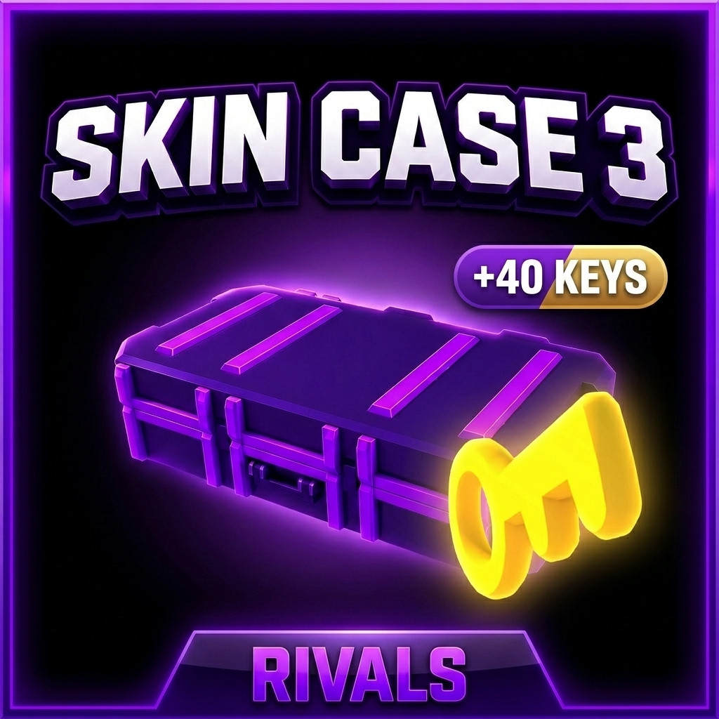 🔥 RIVALS Skin Case 3 + Mega Key Bundle (40 Keys) ⭐ ROBLOX ⚡