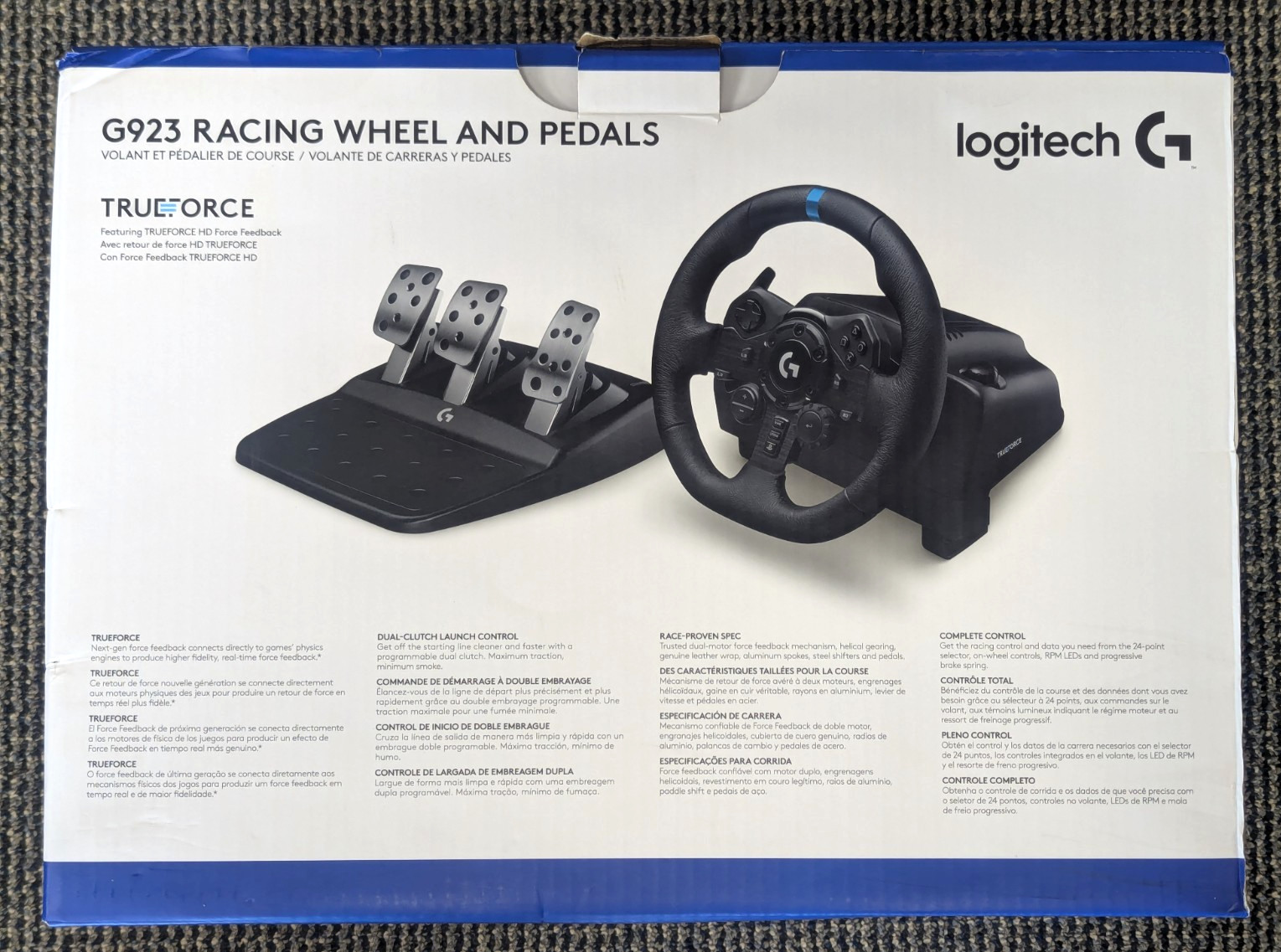 Logitech G923 TRUEFORCE Racing Wheel and Pedals for PS5, PS4 and PC 941-000147