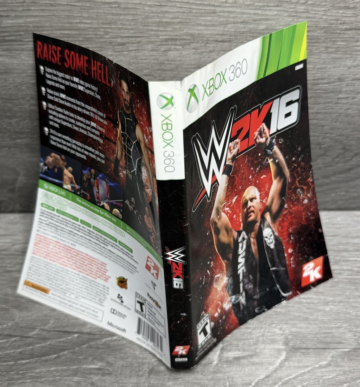 WWE W2K16 VG Refurb + 1yr Warranty NO MANUAL Xbox 360 WWF