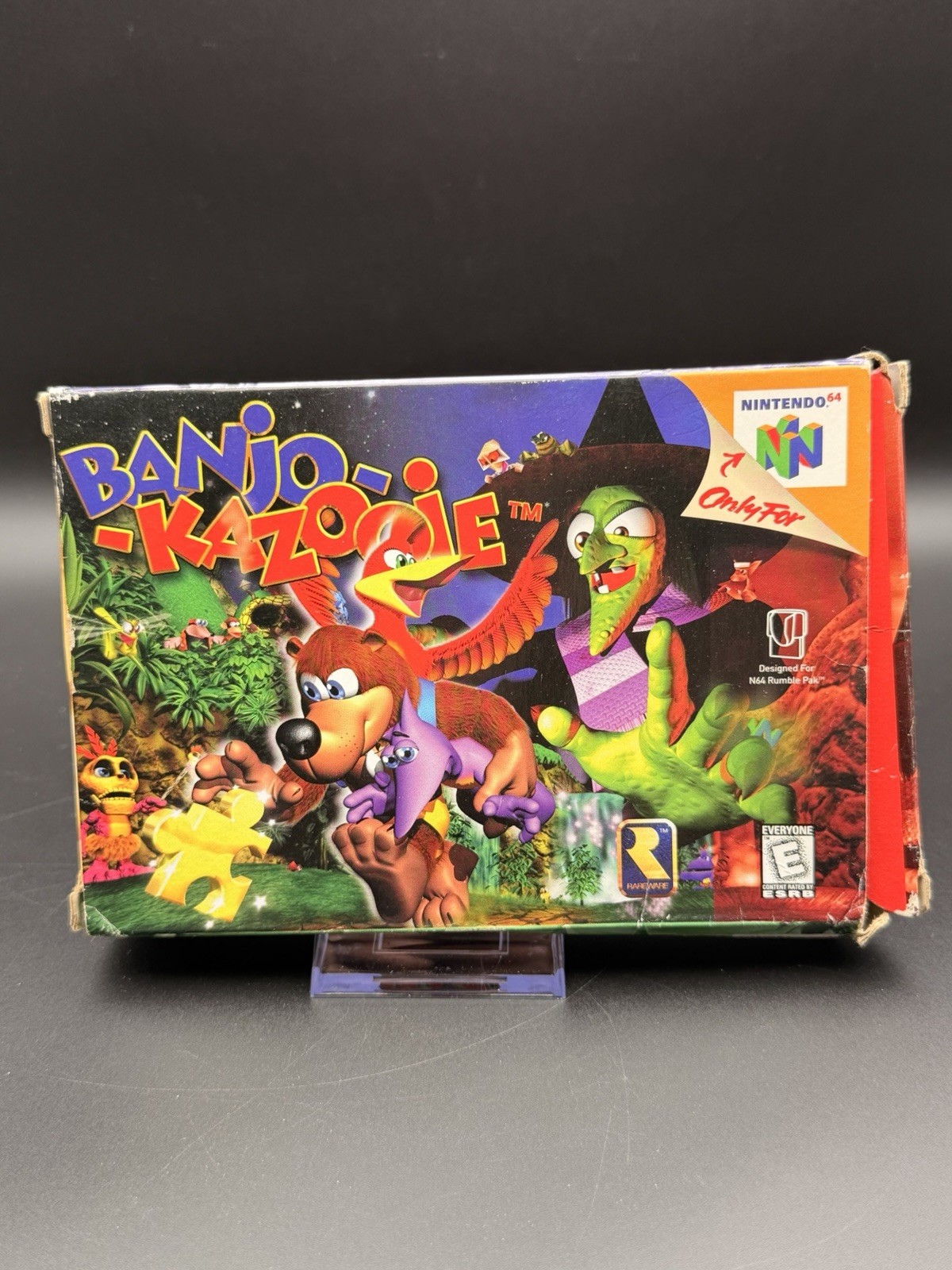 Banjo-Kazooie (Nintendo 64, 1998) Box Manual Complete CIB N64 Tested