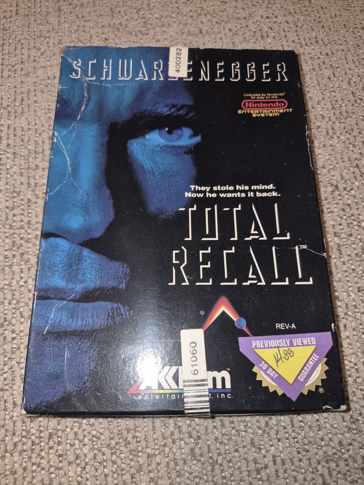 Total Recall (Nintendo Entertainment System, 1990) No Manual