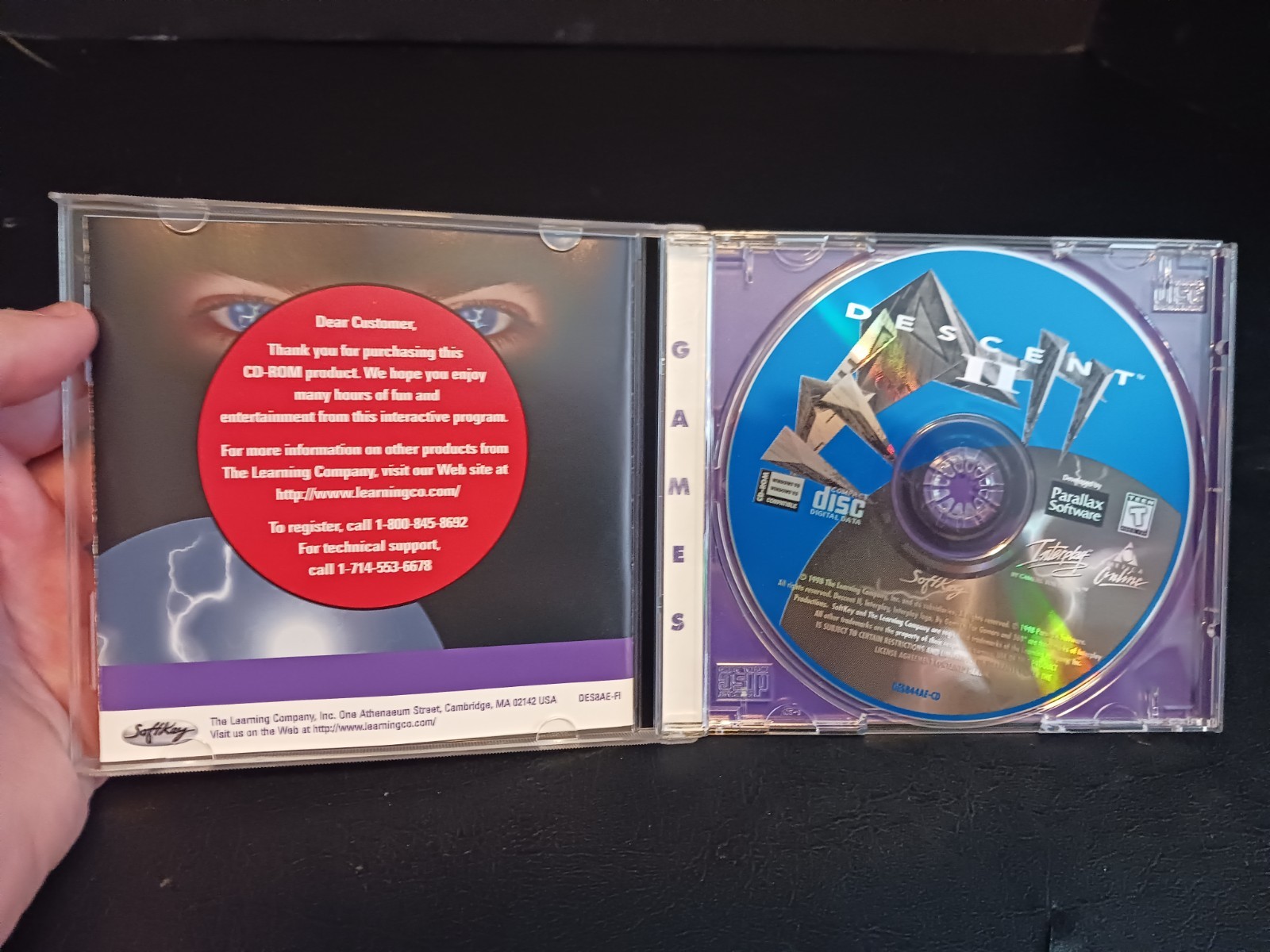 Descent II 2 Game (PC CD-ROM, 1998, Interplay) Parallax Software Tested!