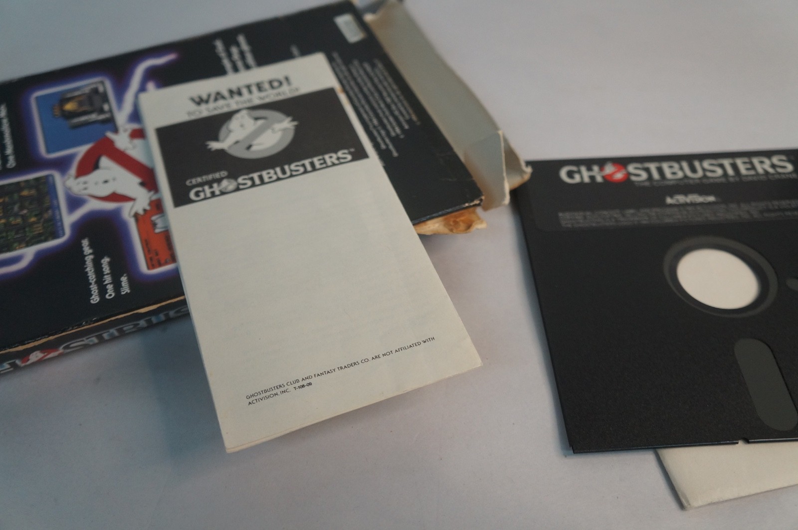 Ghostbusters 1984 Apple II 2 Series Computer Box & Disc