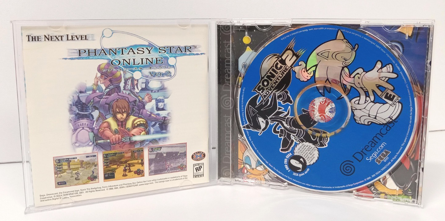 Sonic Adventure 2 (Sega Dreamcast, 2001) – CIB Complete, Tested, Good Shape!