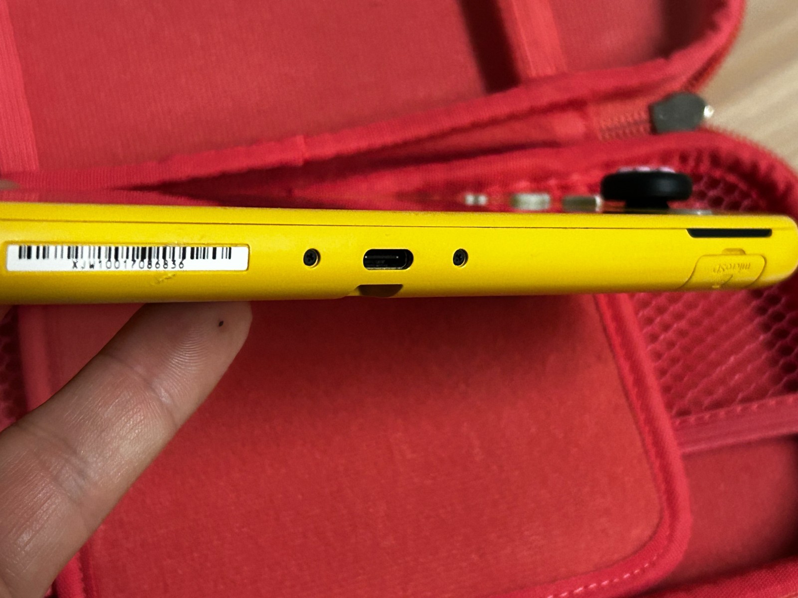 Nintendo Switch Lite Yellow Handheld Console 32GB Custom Sticks OEM Charger