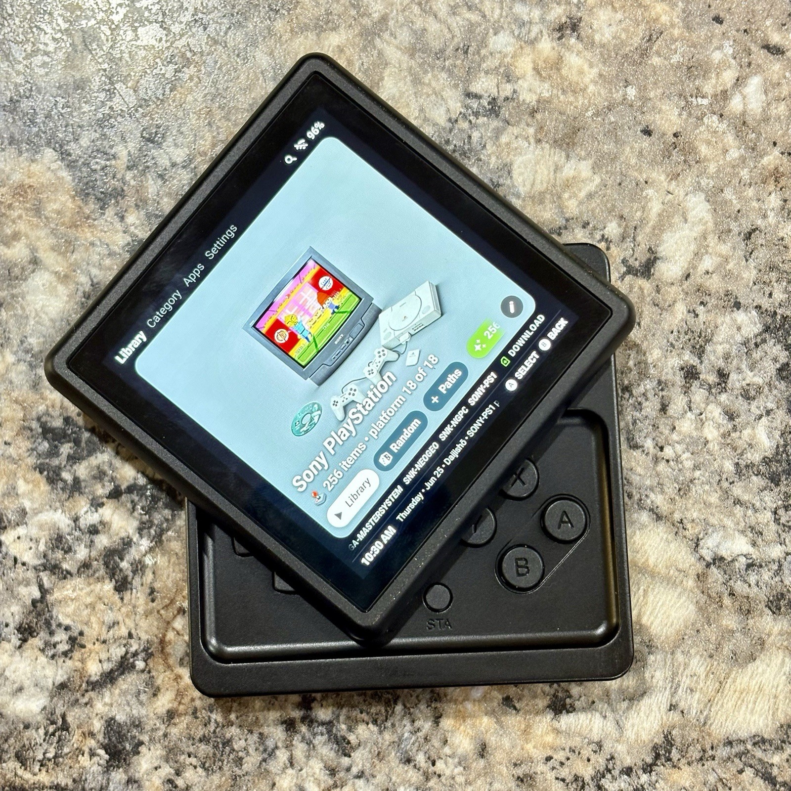 Anbernic RG Rotate, Retro Gaming Handheld, 128GB Card, Loaded Ready To Play