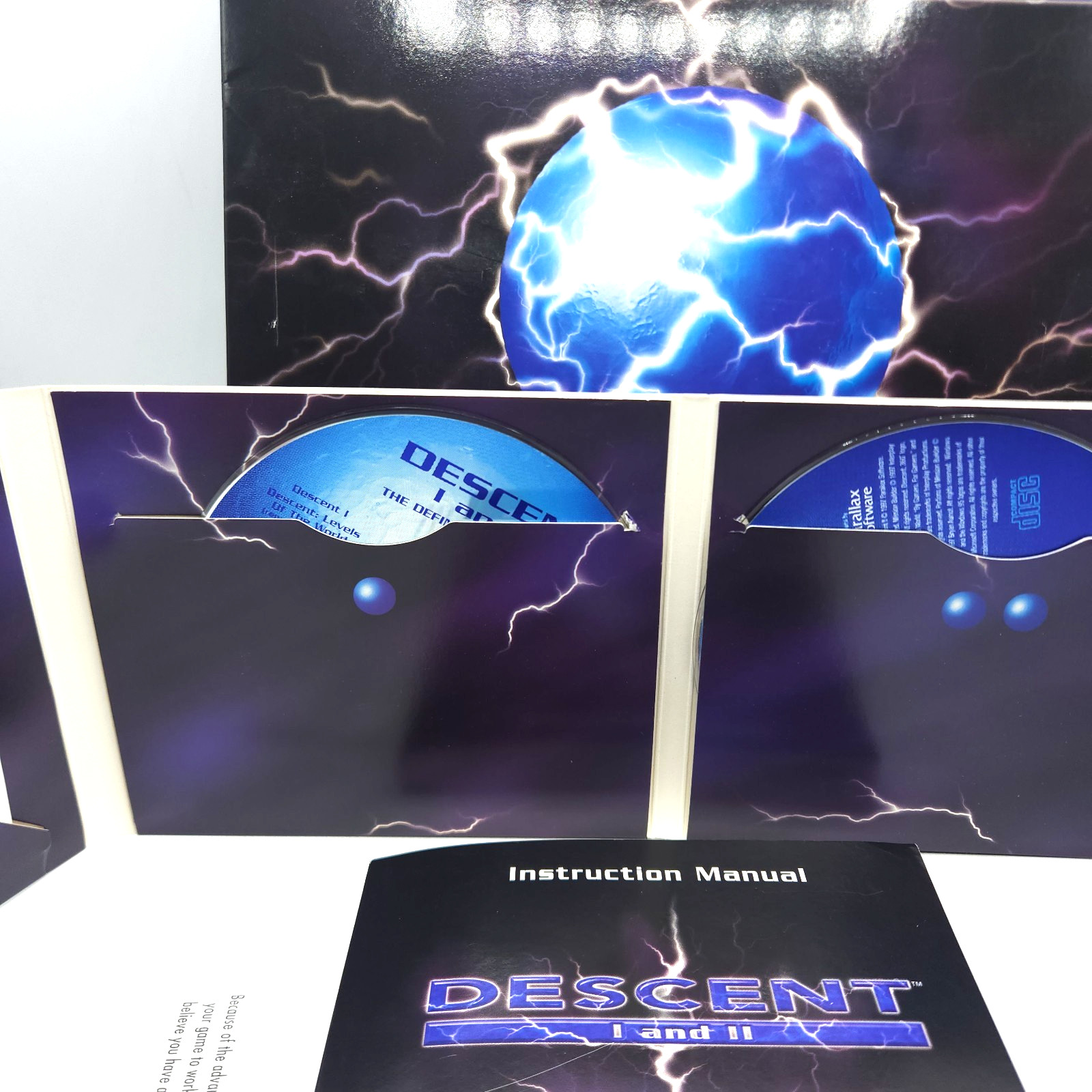 Descent I & II: The Definitive Collection 3-Disc Set PC CD Big Box Set 1997