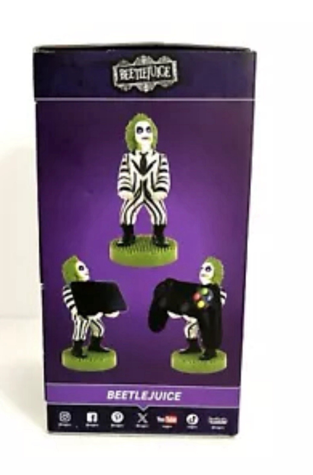 Beetlejuice Cable Guys Controller Phone Holder Stand & Shirt BUNDLE New Gaming