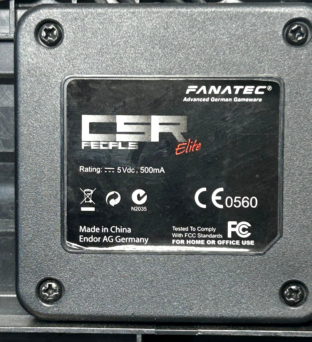 FANATEC CSR Pedals Fully Modular Racing Simulator Adjustable Pedals