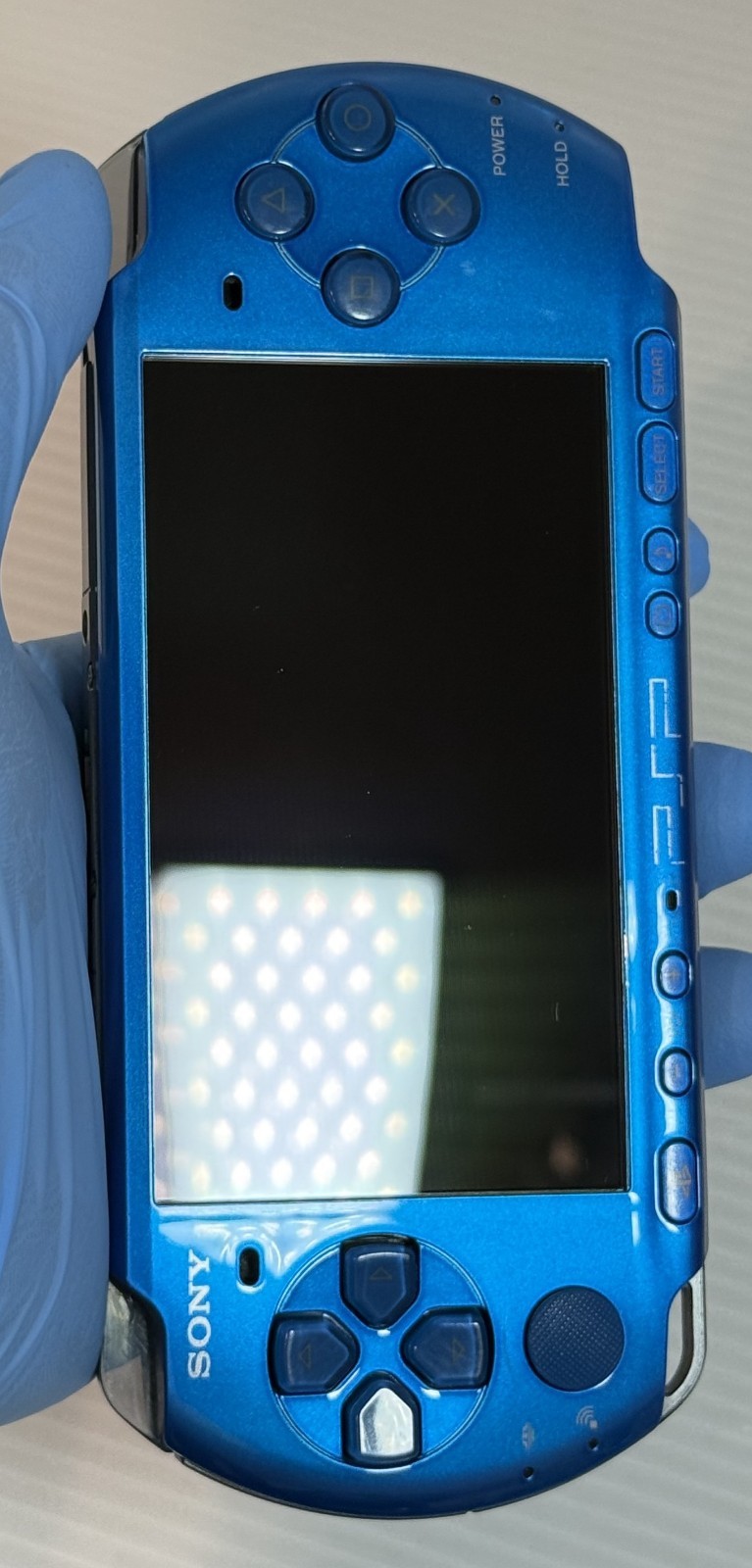 Sony PSP-3000 PSP 3000 Console Blue Region free w/4GB memory stick – Very Good