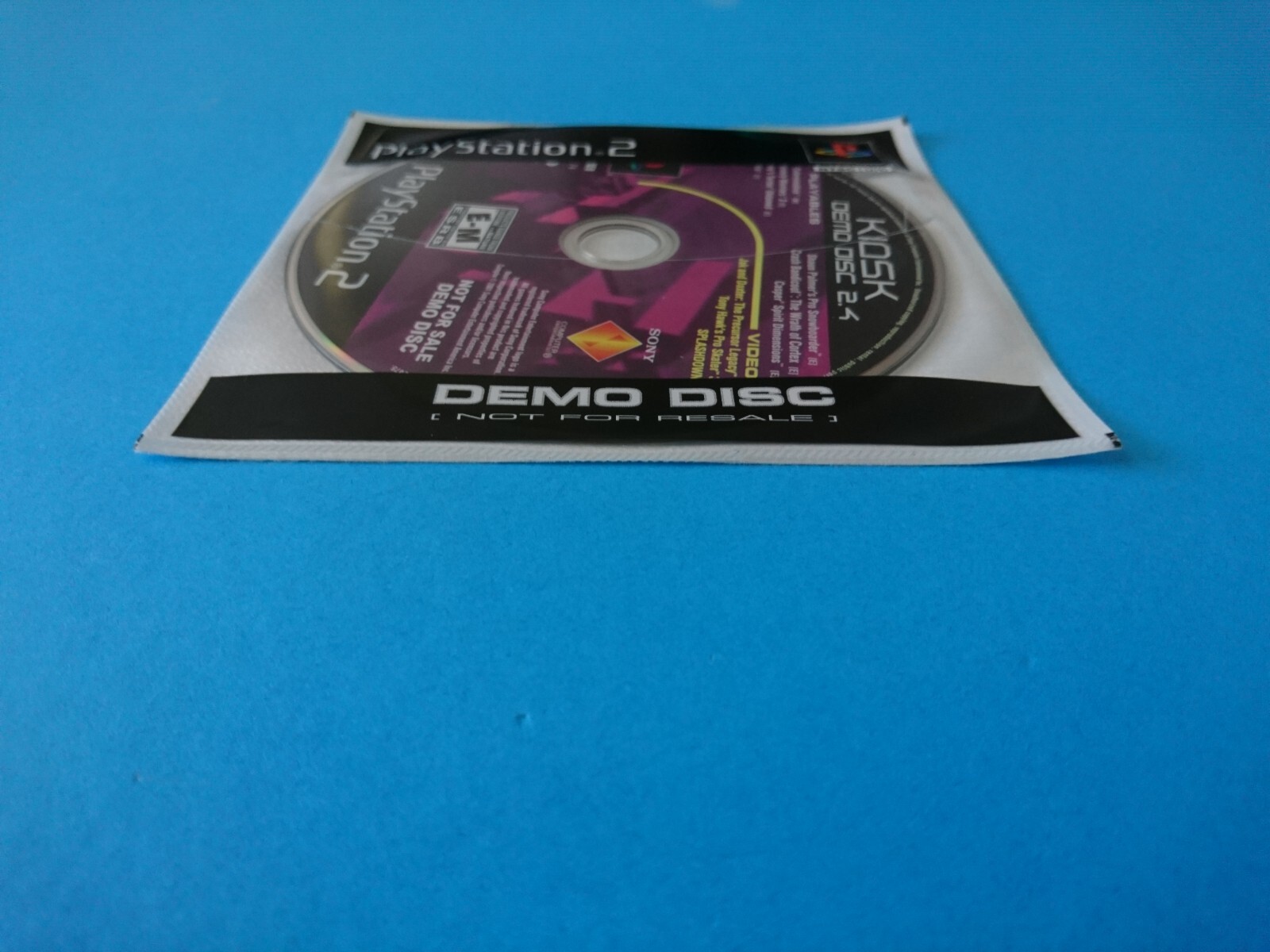 Playstation 2 KIOSK DEMO DISC 2.4 “BRAND NEW & SEALED IN ORIGINAL SLEEVE ” PS2