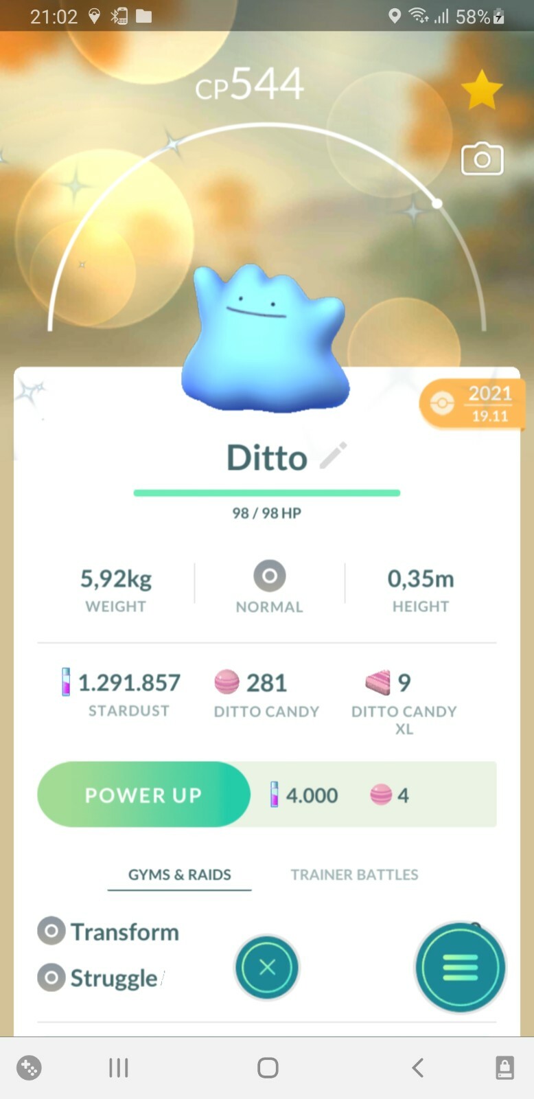✨Shiny Ditto, Pokèmon Go, Registered or ultra friends✨