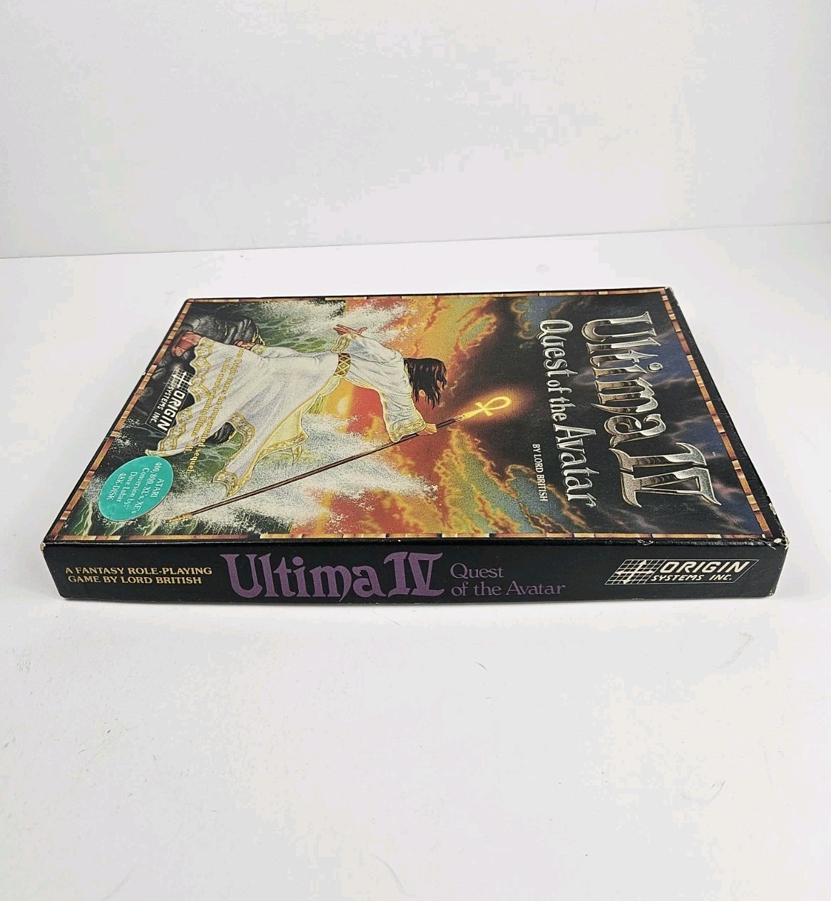 Ultima IV Quest Of The Avatar Atari 400/800 XL Vintage Game CIB W/ Manual & Map