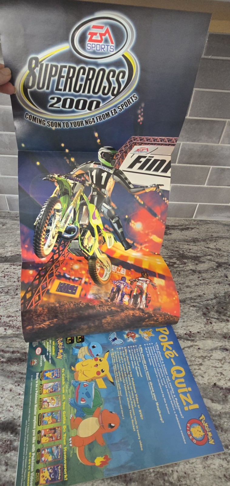 Nintendo Power Magazine Vol. 123 Hybrid Heaven Poster, Comic, & Sticker Book