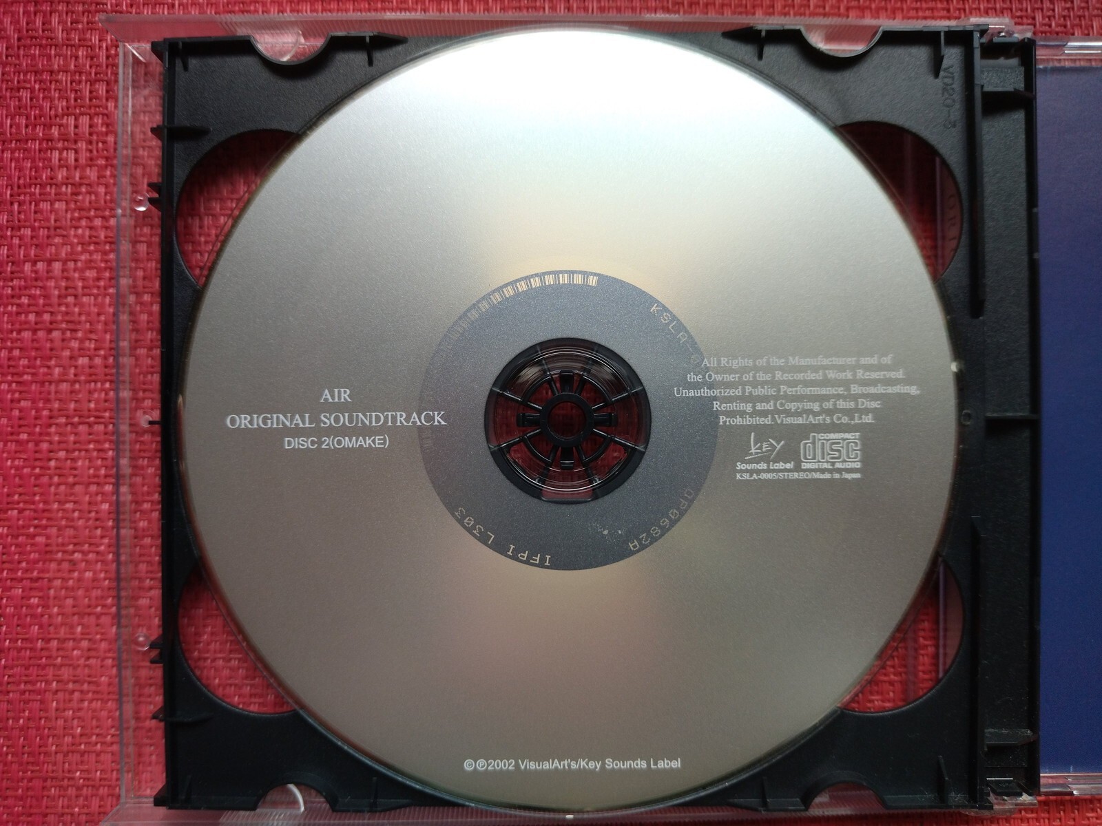 AIR Original Soundtrack OST CD Key Visual Arts Shinji Orito Anime Game Music