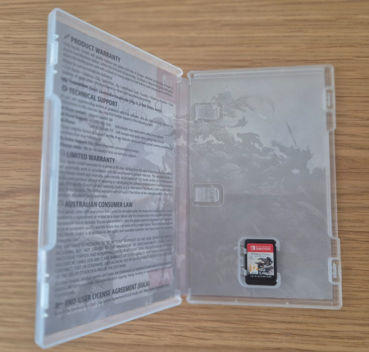 NINTENDO SWITCH DARKSIDERS GENESIS GAME RATED MA 15+ (LIKE NEW)