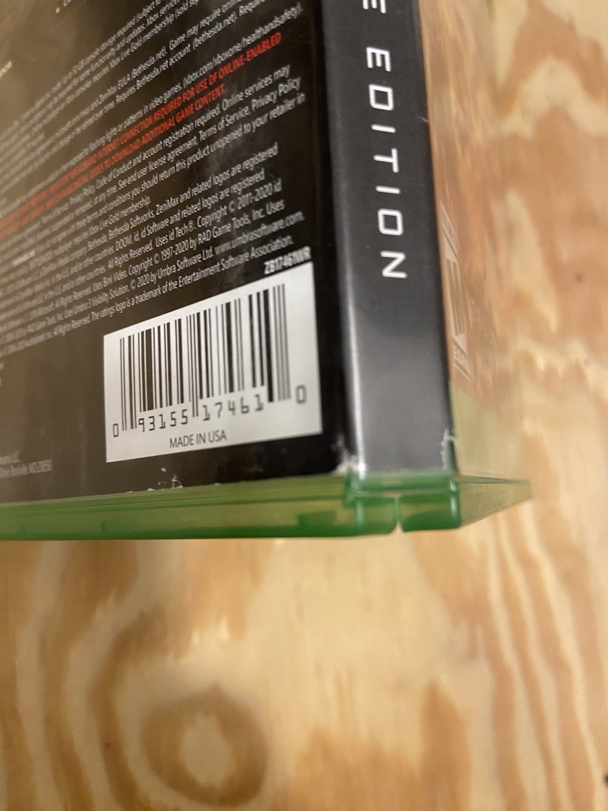Doom Eternal-Xbox One/X/Series X-Deluxe Edition-CIB-TESTED & WORKING