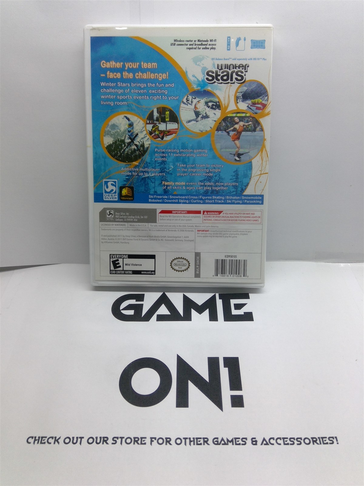 Winter Stars (Nintendo Wii, 2011) Complete w/ Manual – Fast Free Ship