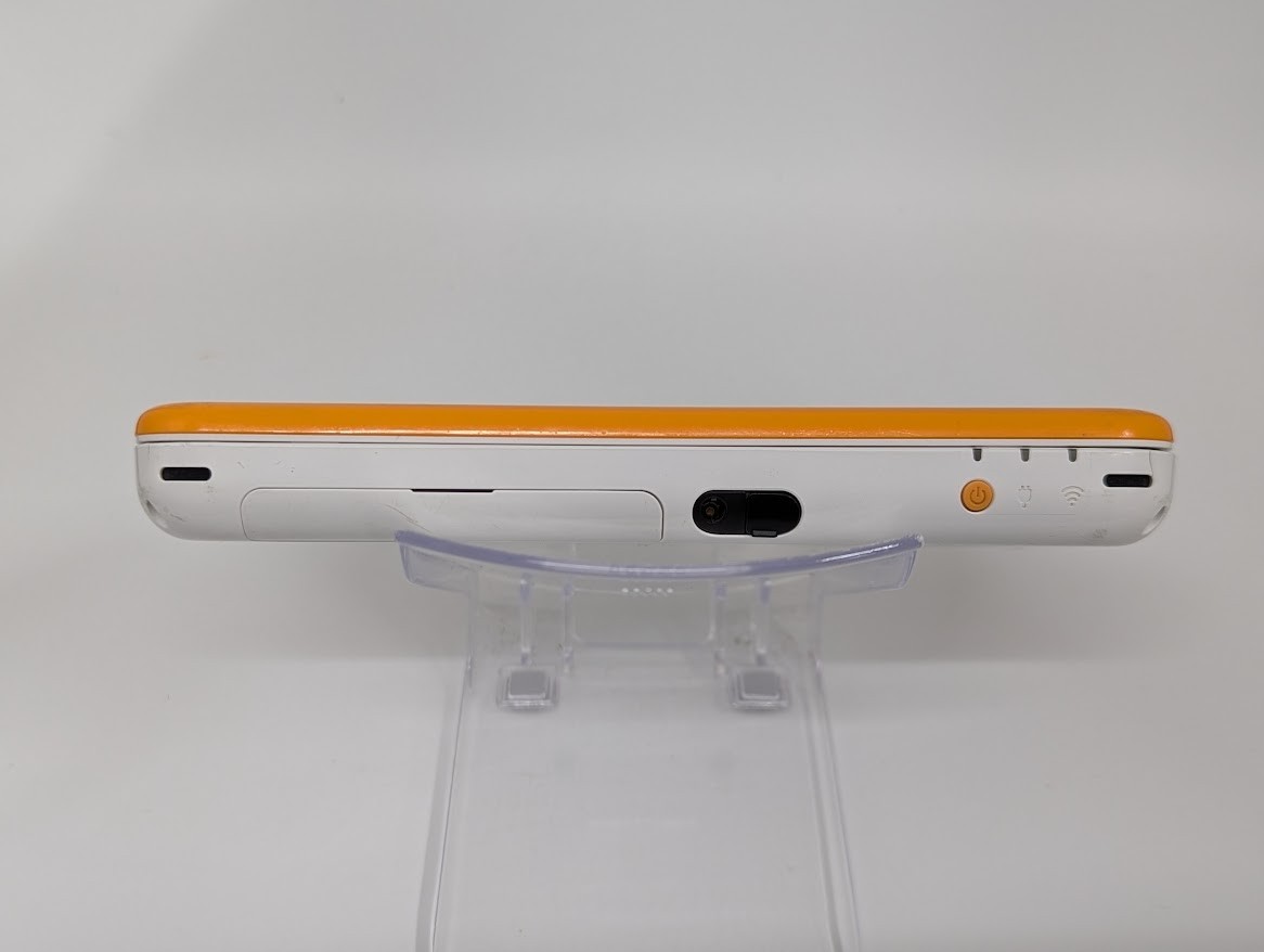 B112 Nintendo new 2DS console LL XL Orange x White Japan w/pouch pen adapter