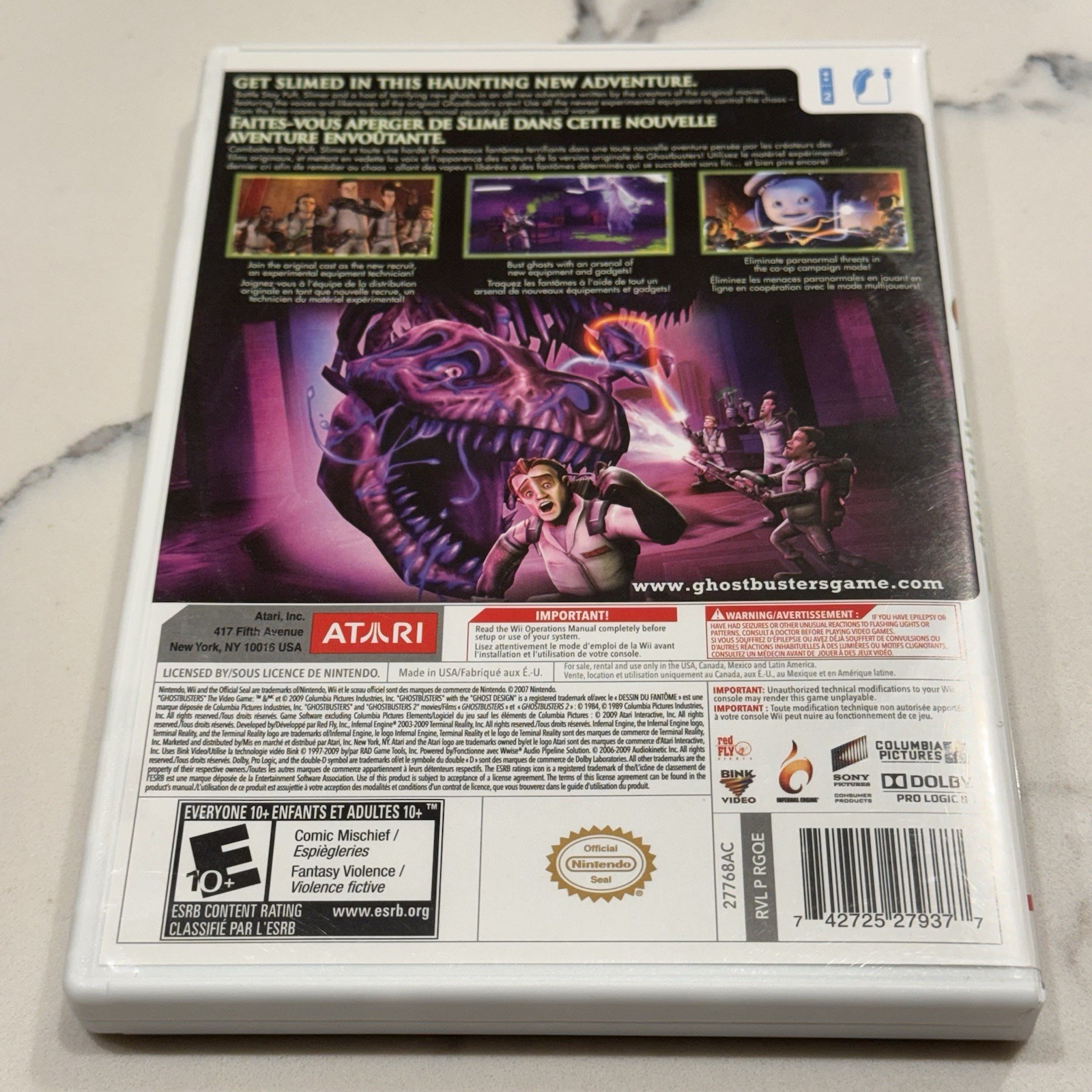 Ghostbusters: The Video Game (Wii, 2009) Complete CIB Manual FREE SHIPPING