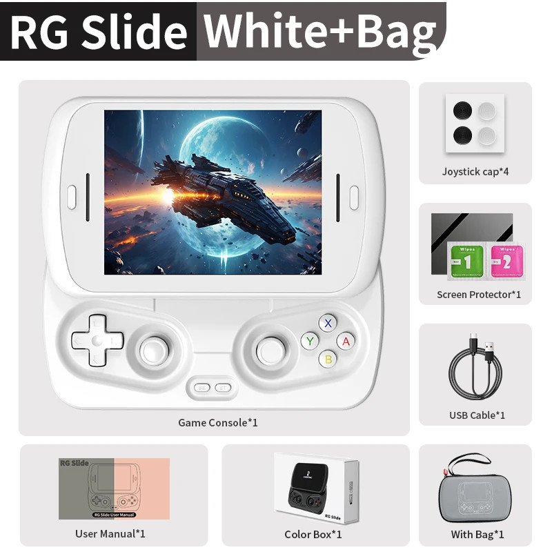 ANBERNIC RG Slide Handheld Console 4.7″ LTPS Screen 5000mAh WIFI FOTA