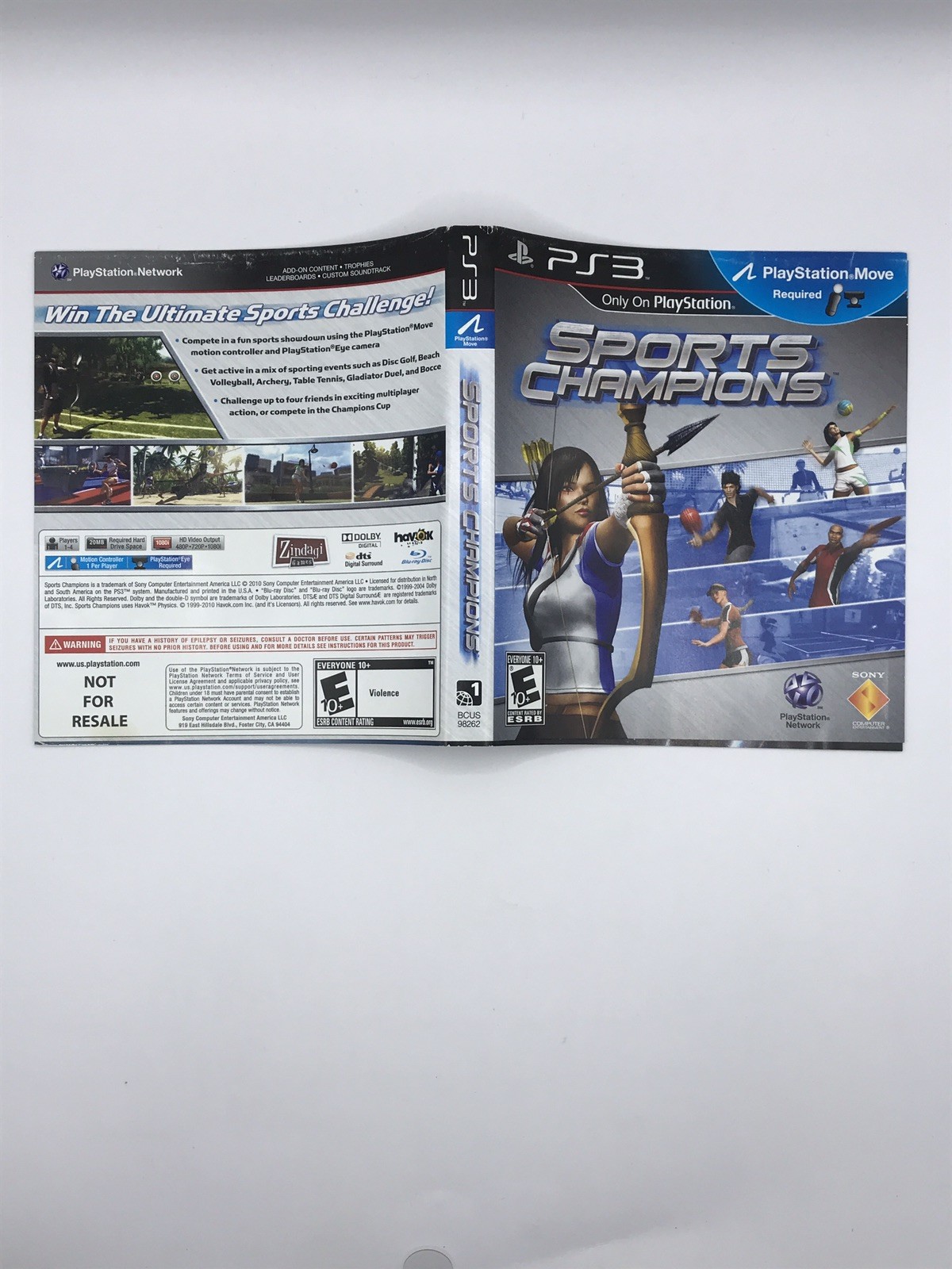 Lot Of 3 Ps3 Games NO CASES,Michael Jackson Ps3, Zumba Ps3, Sports Champions Ps3
