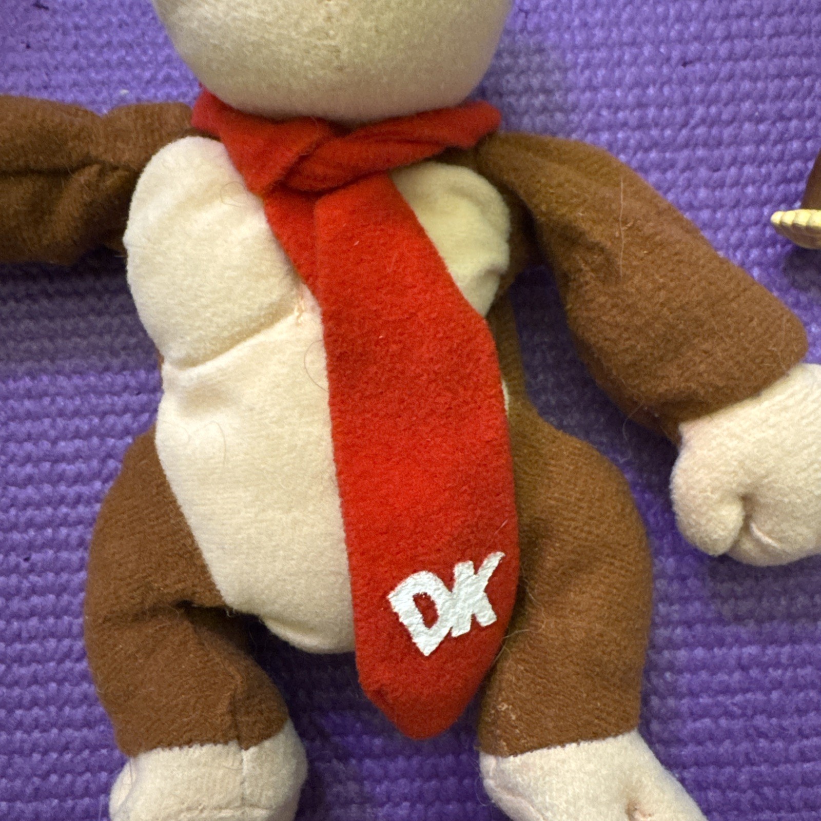 Vintage 1997 BD&A Nintendo Donkey Kong 64 Beanie Bean Bag Plush + Figure