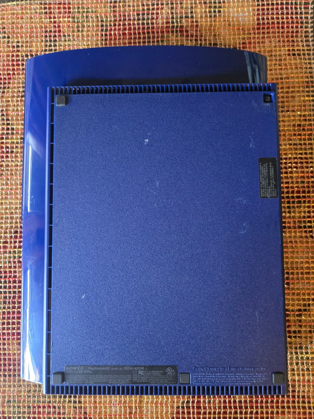 Sony PlayStation PS3 Super Slim 250GB Blue Console CECH-4201B W OEM Controller