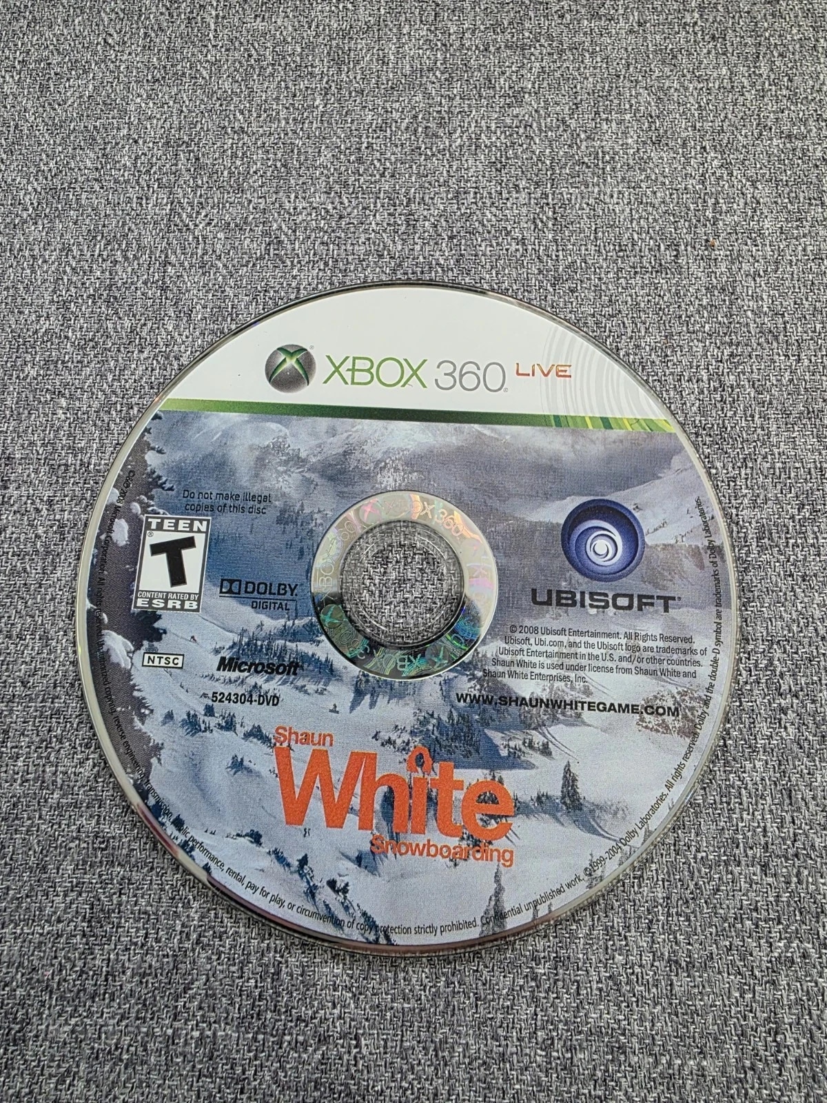 Shaun White Snowboarding (Microsoft Xbox 360, 2008) – Tested – NO TRACKING