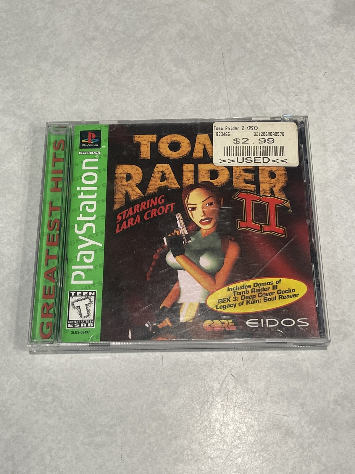 Tomb Raider II – PS1 – Clean & Tested – Fast Shipping – Complete CIB
