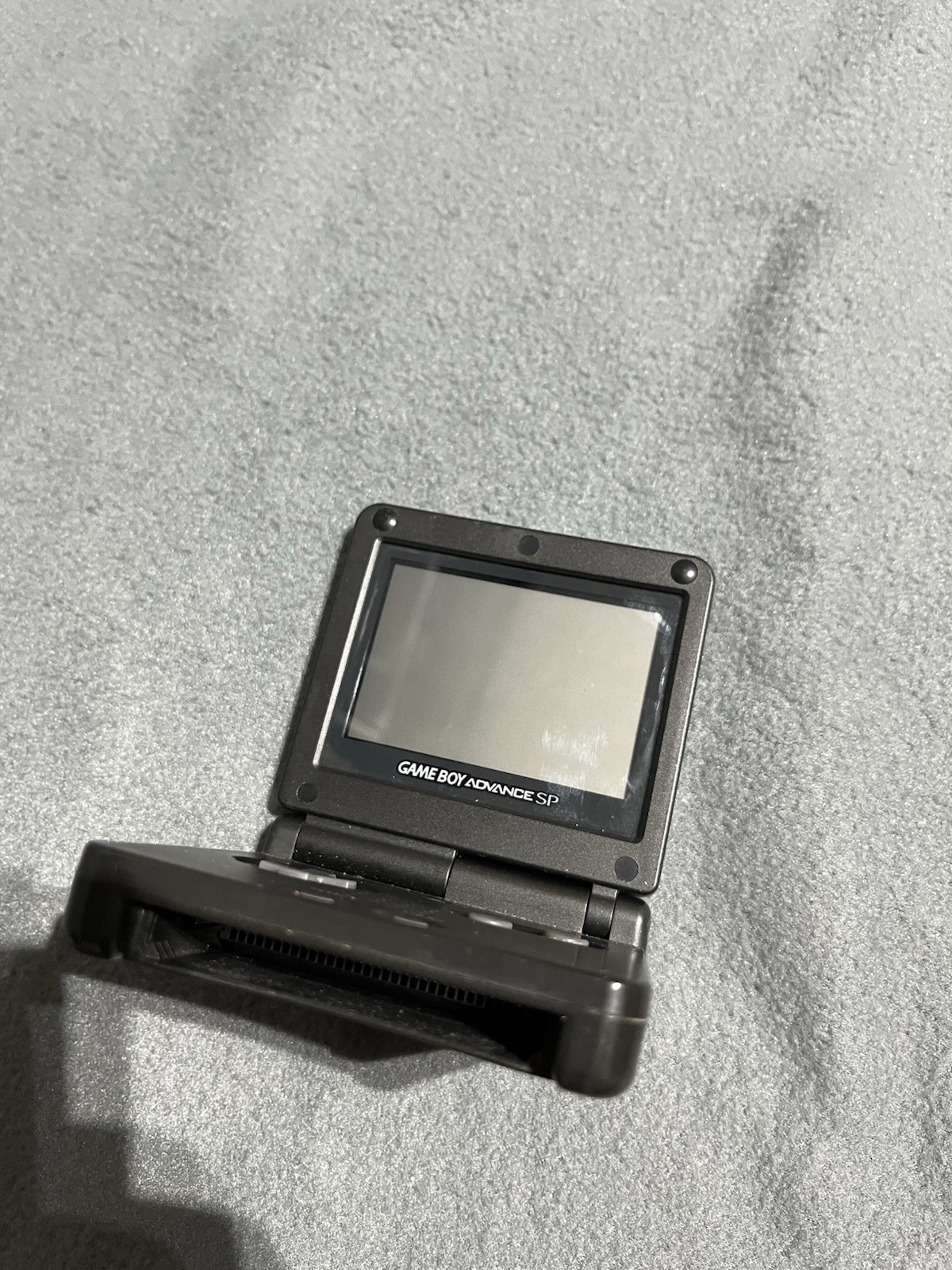 Nintendo Game Boy Advance SP GBA Black Handheld Console AGS-001 w/ Kirby Mirror