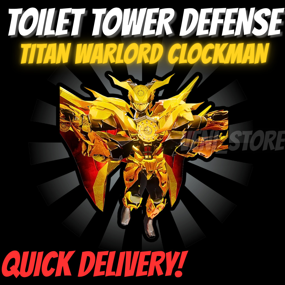 🔥TITAN WARLORD CLOCKMAN🔥TOILET TOWER DEFENSE – TTD UNIT – ULTIMATE!⚡💸
