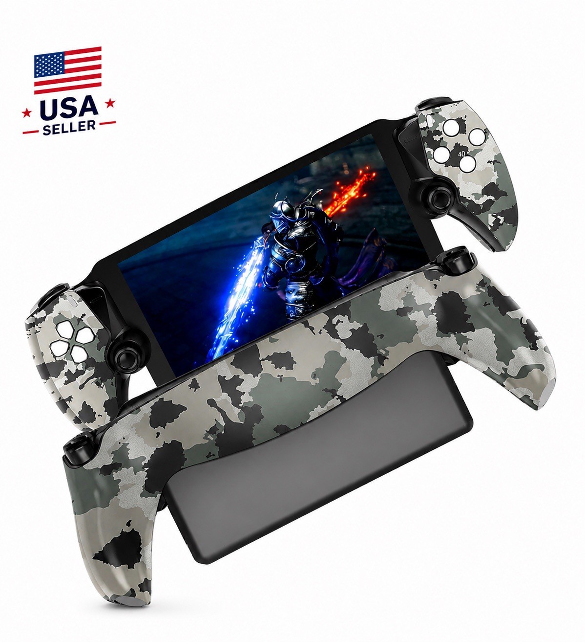 PlayStation Portal Hard Shell Case Camo Protective Cover w/ Kickstand NEW