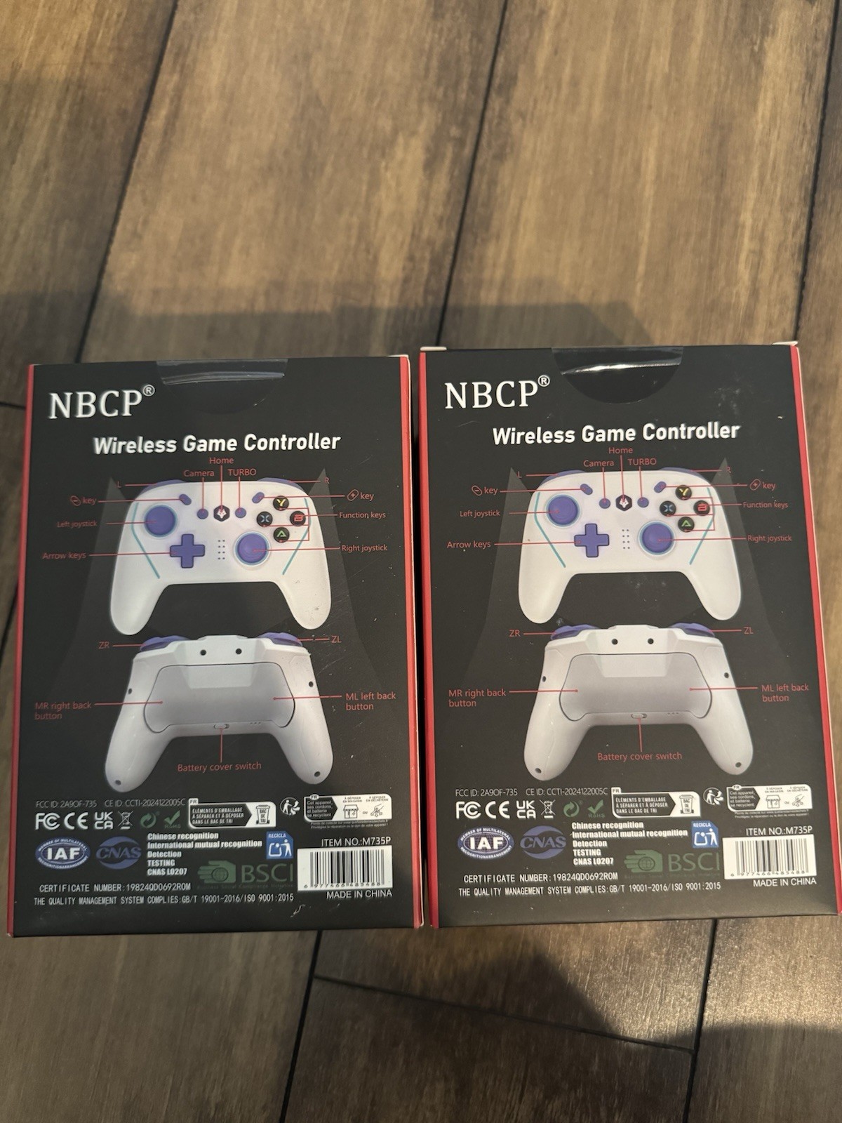 NBCP Wolf X-8 Wireless Controllers For PC/Switch/Andriod/iOS (Two-pack)