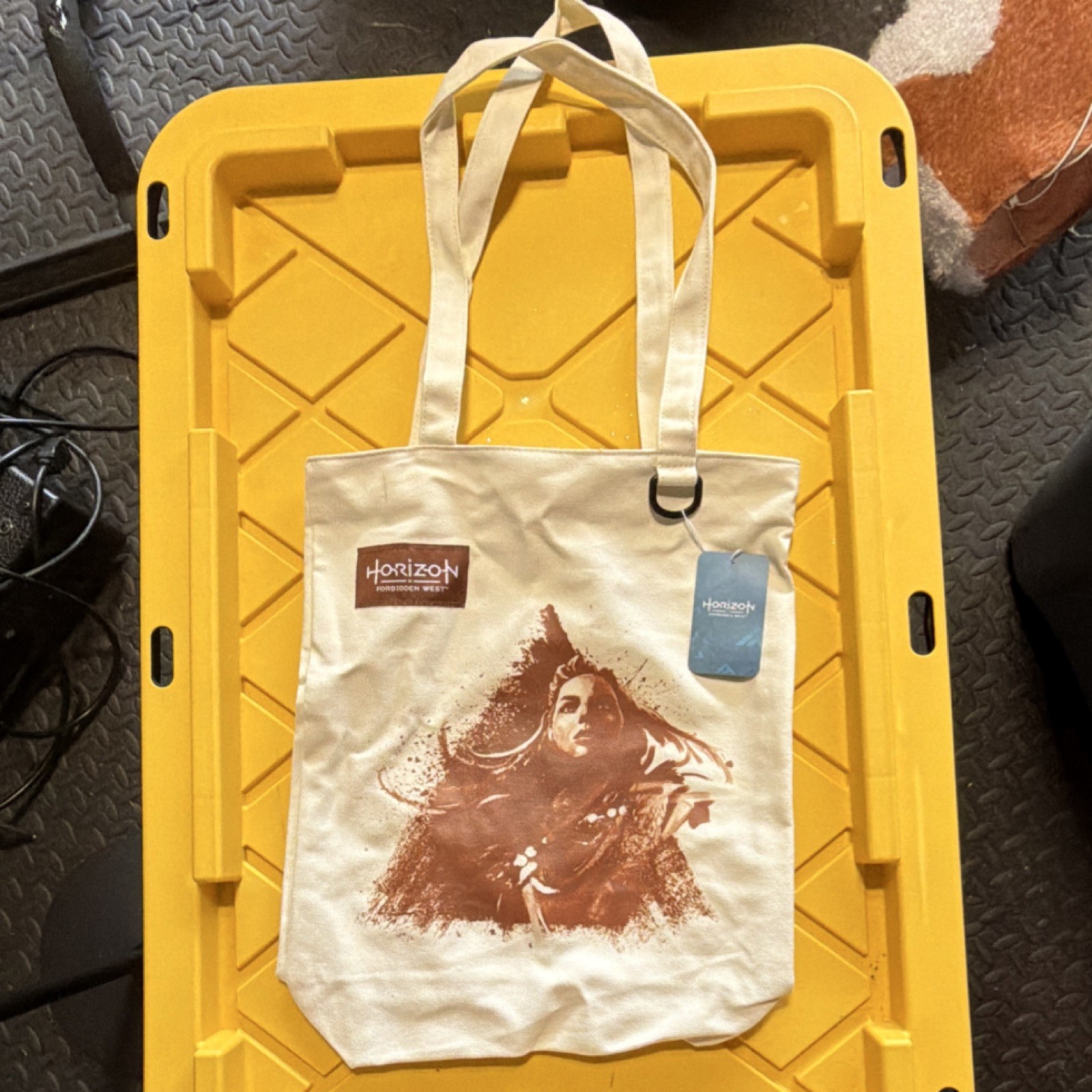Sony Horizon Forbidden West Tote Bag Recycled Material Video Game Promo 2021