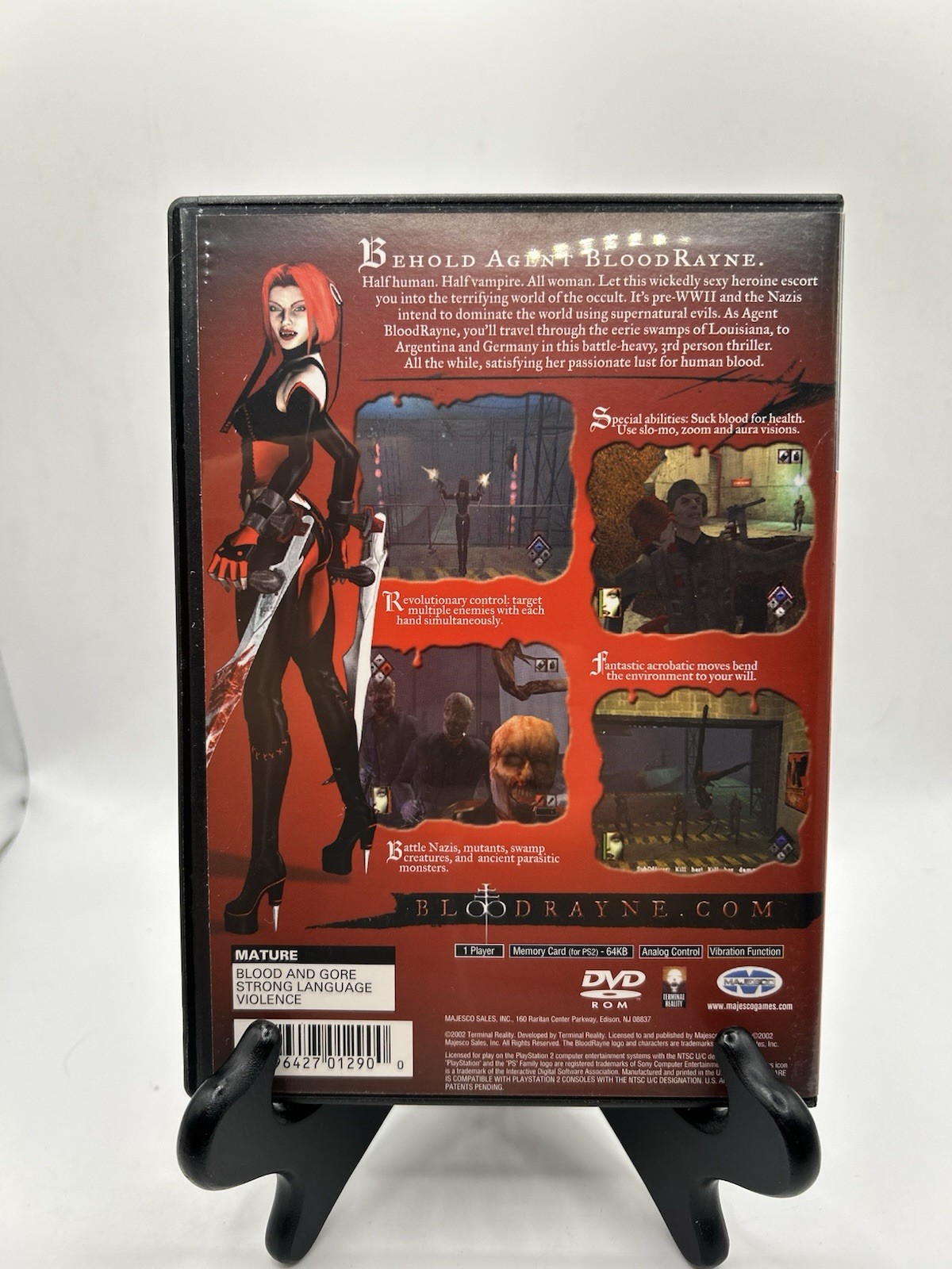 BloodRayne Sony PS2 PlayStation 2 Video Game Black Label Complete W/ Manual CIB