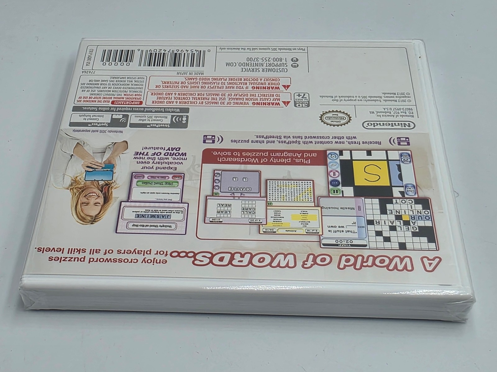 Crosswords Plus (Nintendo 3DS, 2012) Brand New Factory Sealed