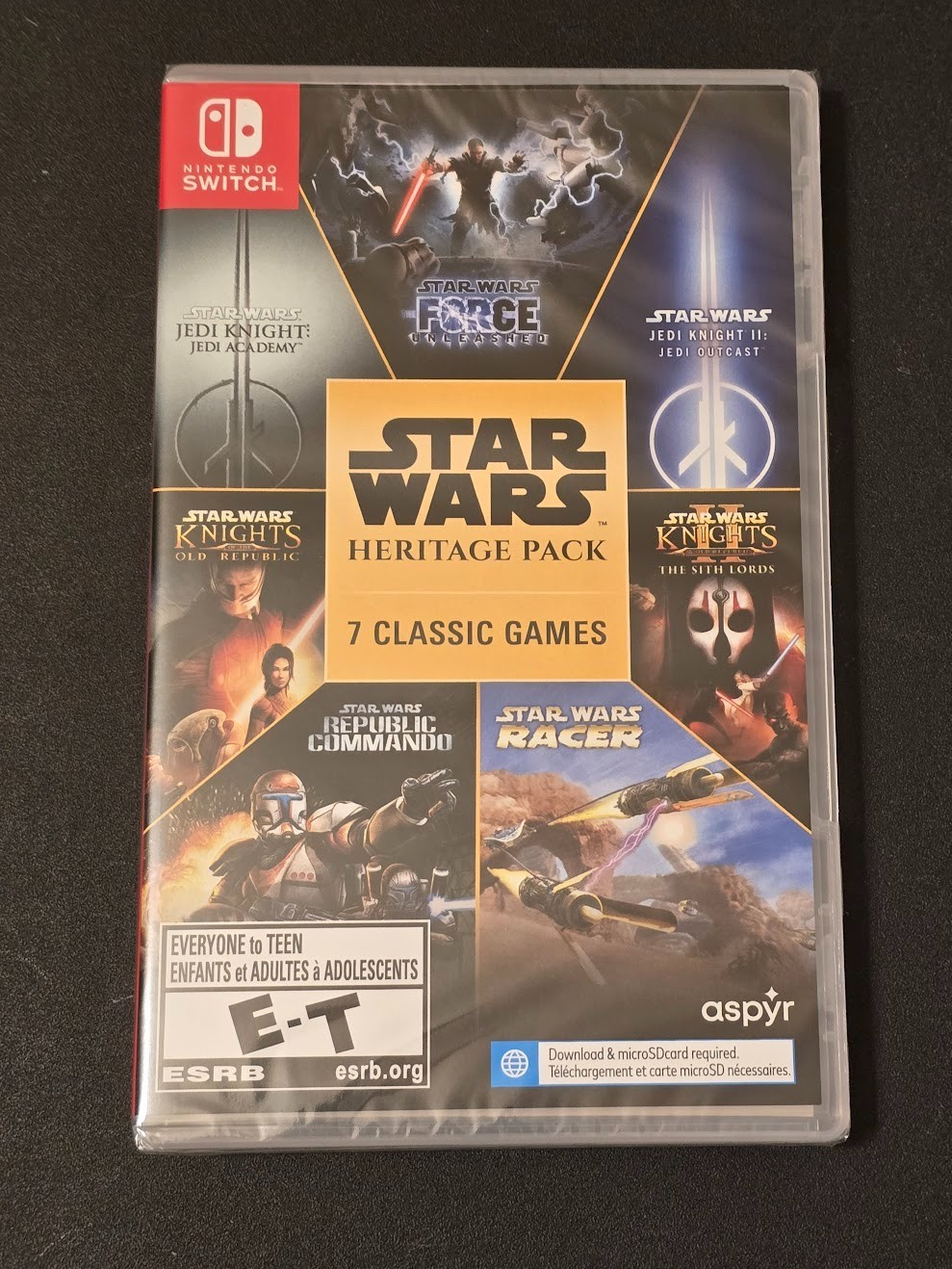 Star Wars Heritage Pack (Nintendo Switch, 2023) – Factory Sealed – 7 Games
