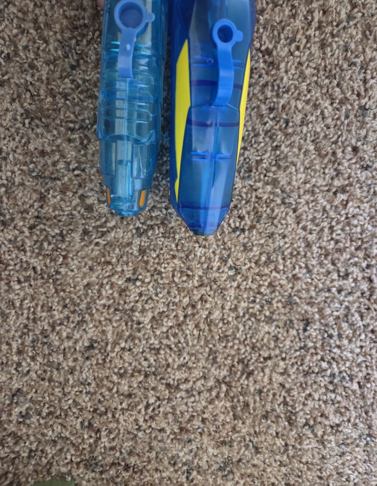 Dual Clear Blue Waterguns