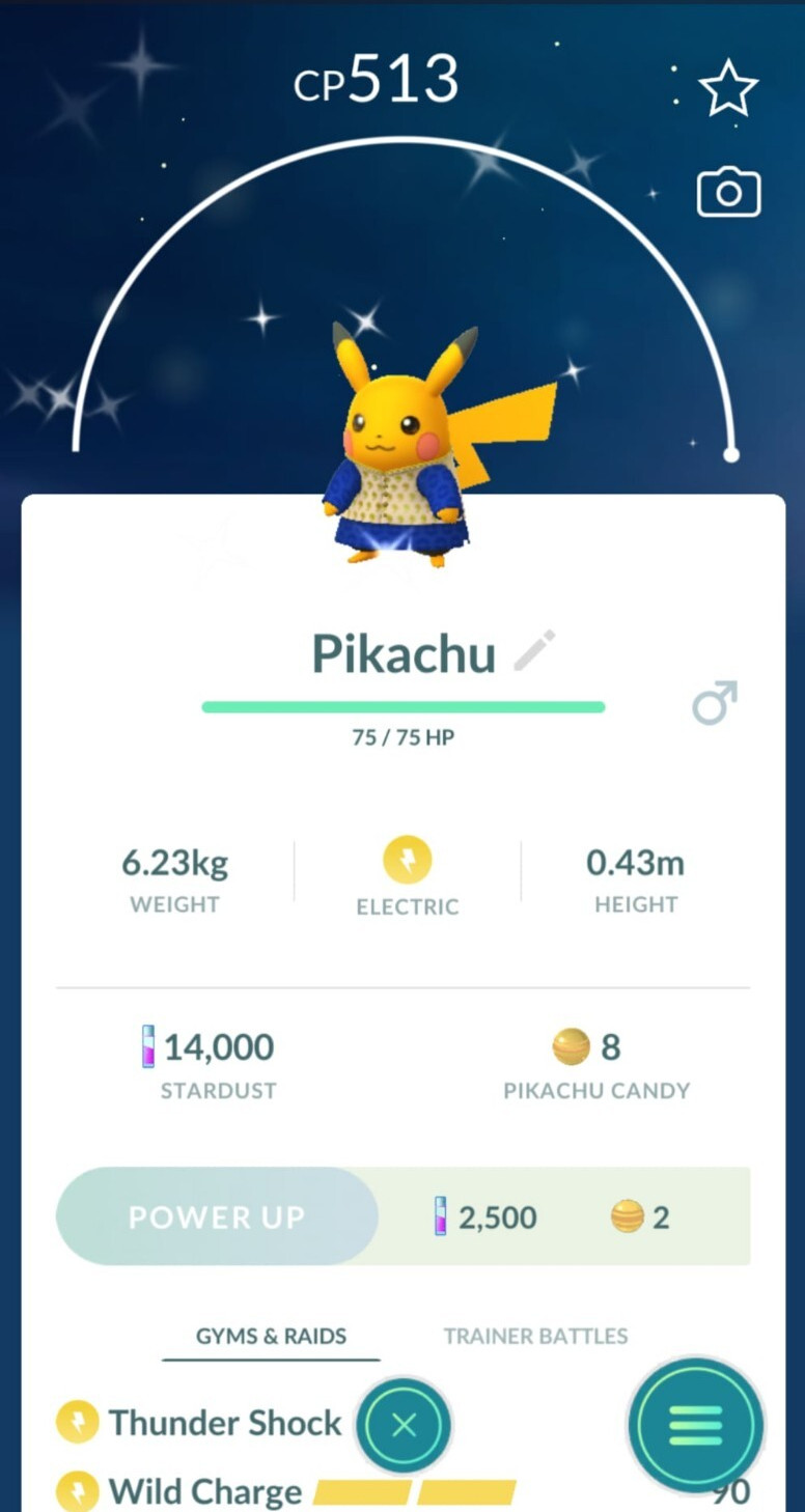 Shiny Kurta Pikachu india costume – PTCs – Read Description