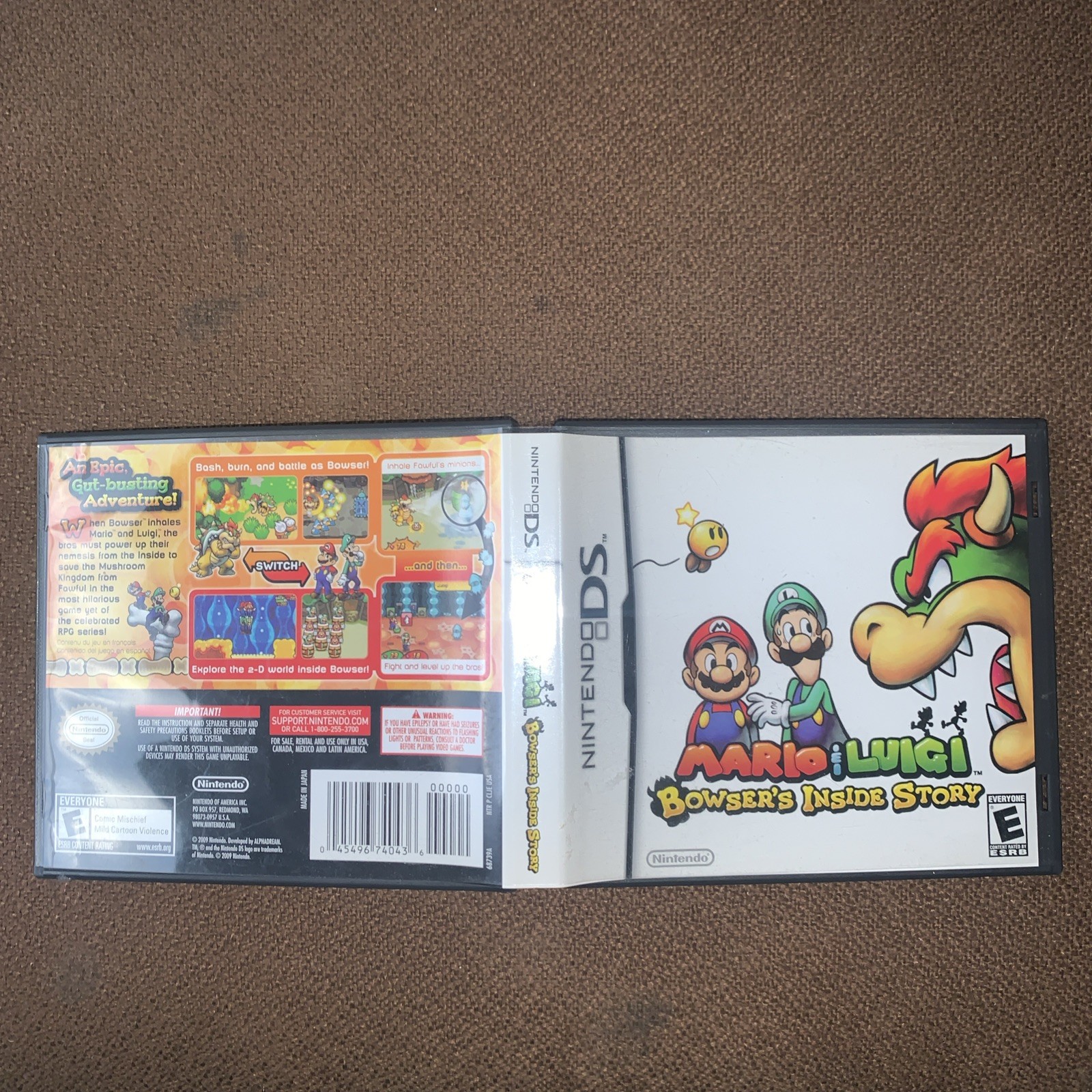 Nintendo DS Mario & Luigi: Bowser’s Inside Story Complete with manual