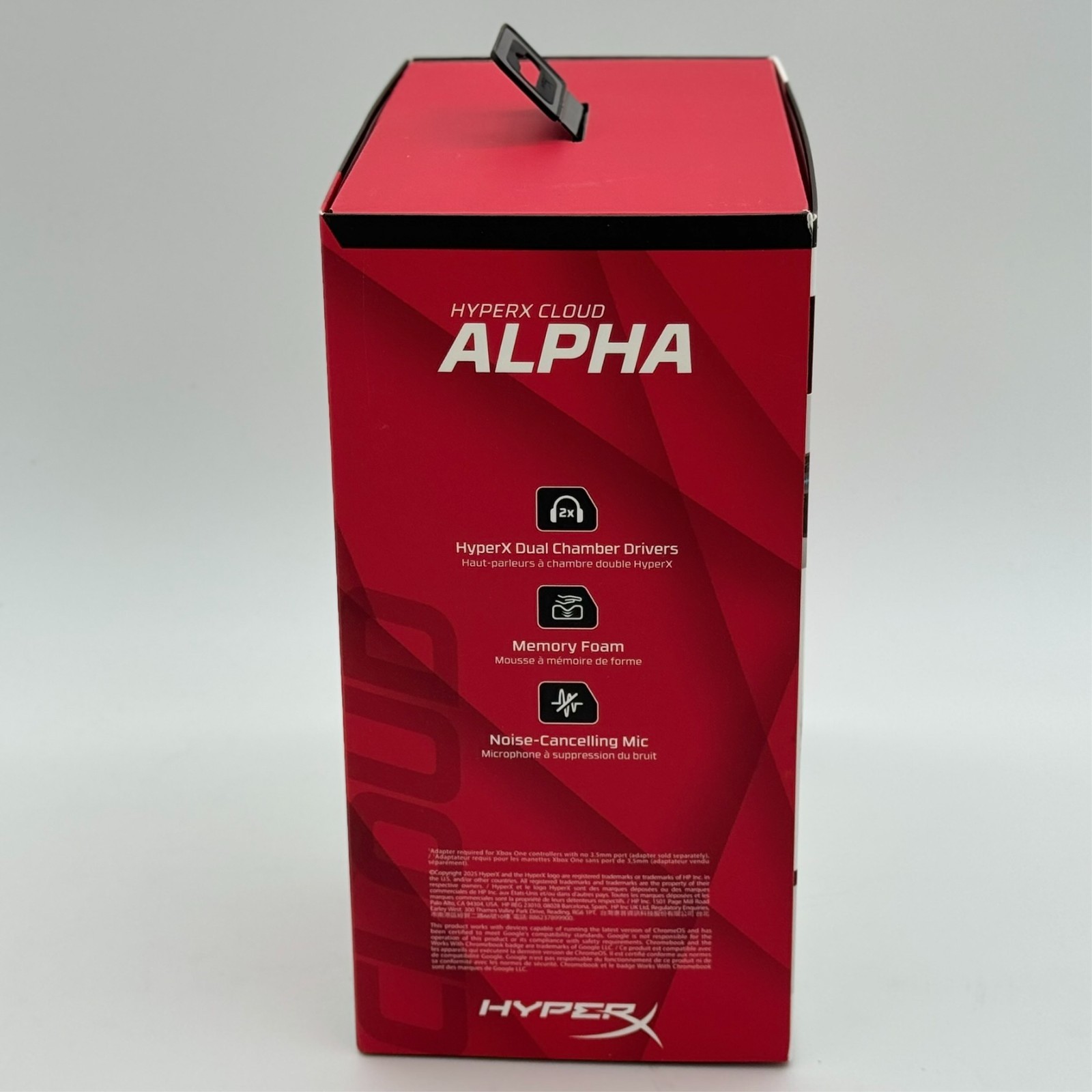 HyperX Cloud Alpha Gaming Headset – Dual Chamber Drivers – PC, PS5, Xbox – Red