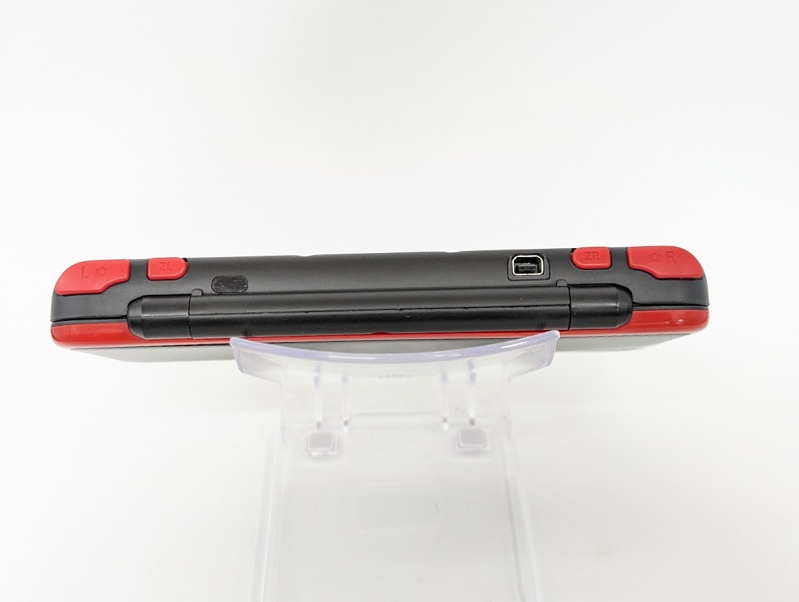 B345 Nintendo new 2DS console LL XL Mario Kart Black x Red Japan w/pen fx